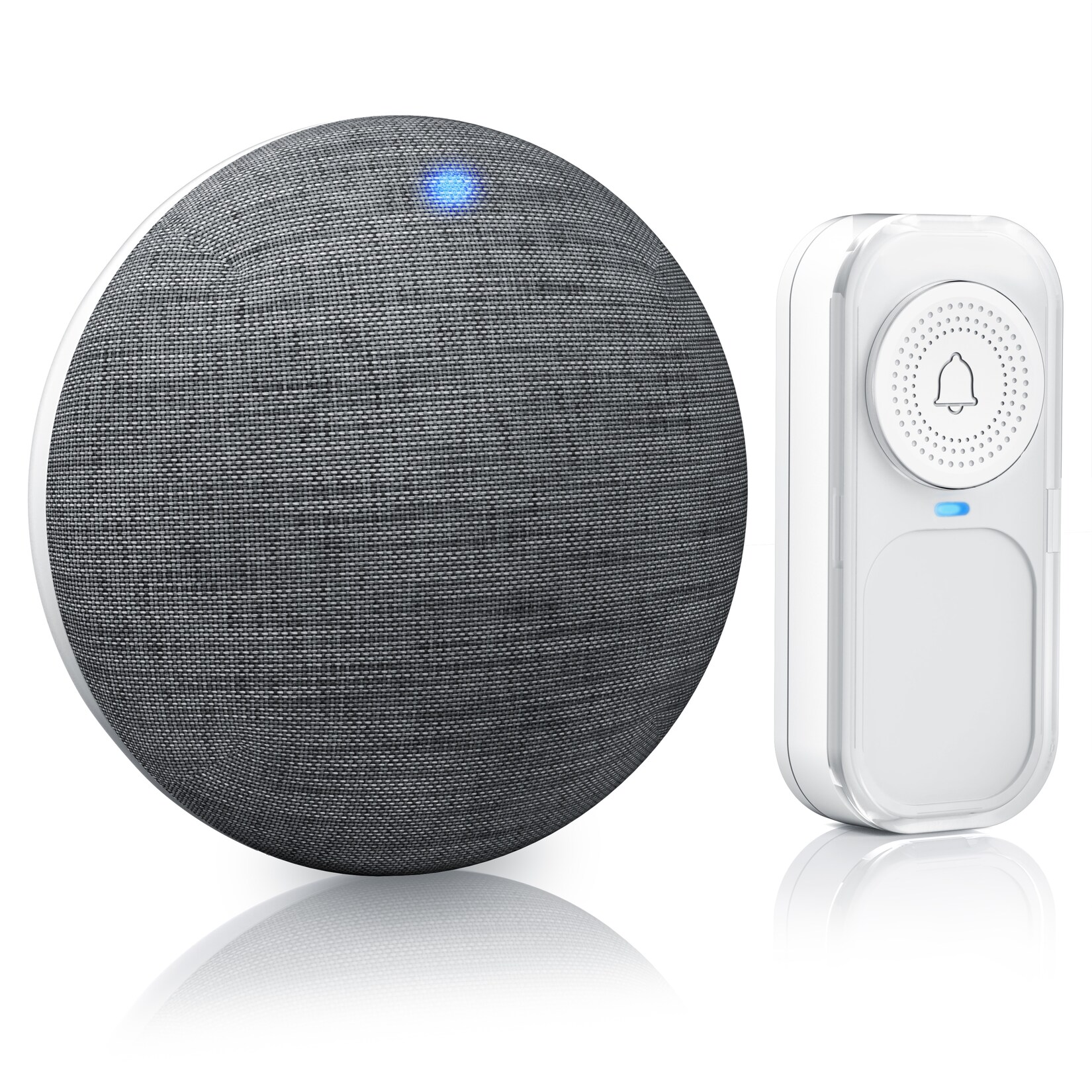 Bearware Türklingel Set mit Funk, 21 Melodien, 2-teilig, IP55 wasserdicht, 4 Lautstärken, inkl. Zubehör | 04062861822821