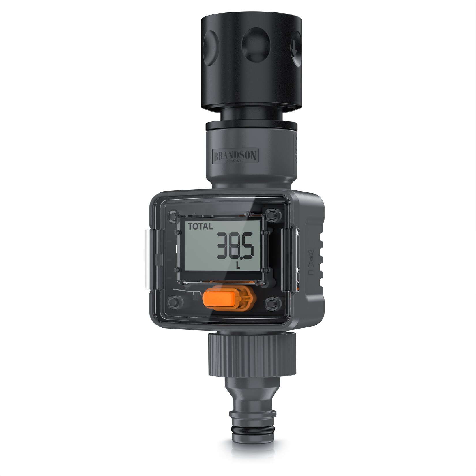 Brandson digitaler Wasserzähler 3/4 Zoll für Gartenschlauch, Durchflussmesser, 4 Modi, IPX6, zur Verbrauchskontrolle | 04062861825655