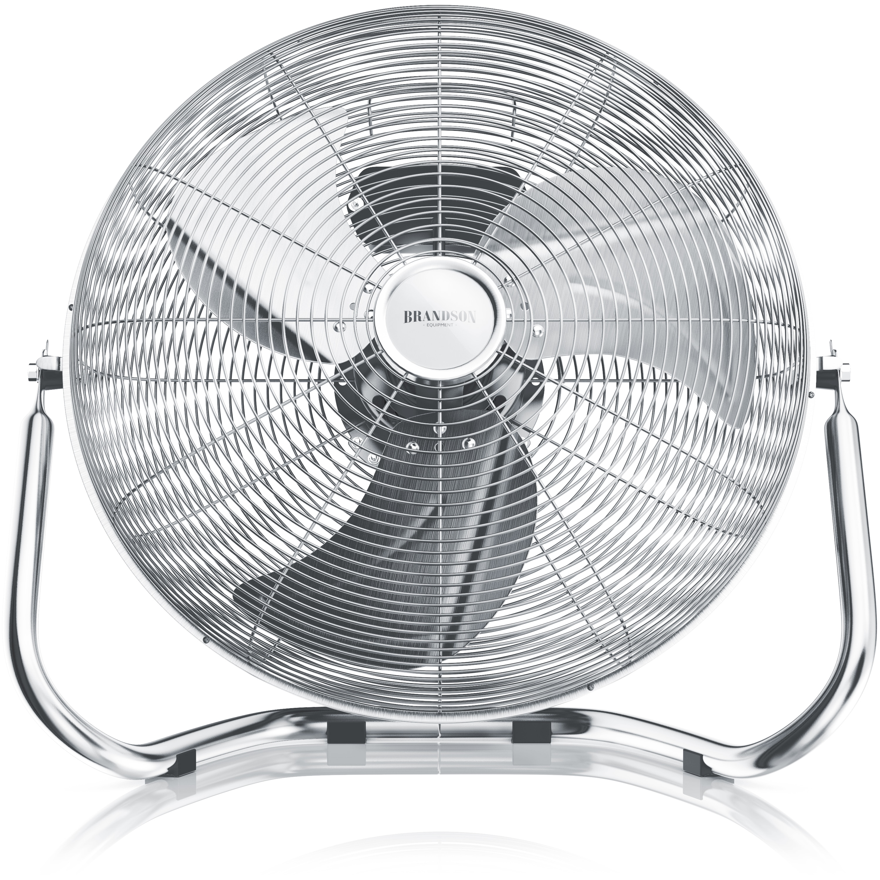 Brandson Windmaschine Bodenventilator 200 W, Retro-Design, 53,5 cm, neigbarer Kopf, hoher Luftdurchsatz, schwarz - Bild 1