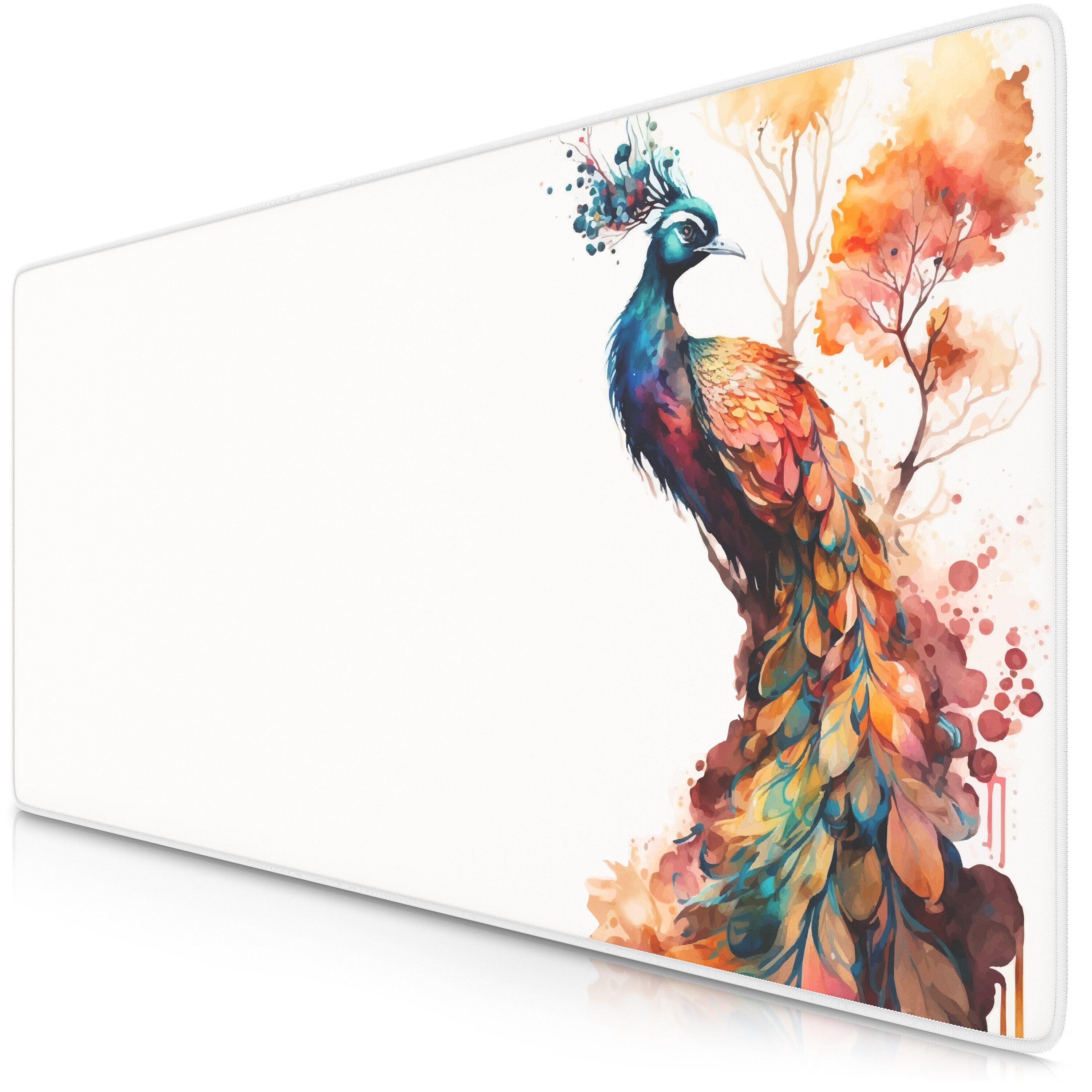 Titanwolf Titanwolf Gaming Mauspad XXL Speed Mousepad 900 x 400 x 3 mm, gro&szlig;e Schreibtischauflage, abwaschbar, rutschfeste R&uuml;ckseite, Geschwindigkeit & Pr&auml;zision, Colour Peacock - Bild 1