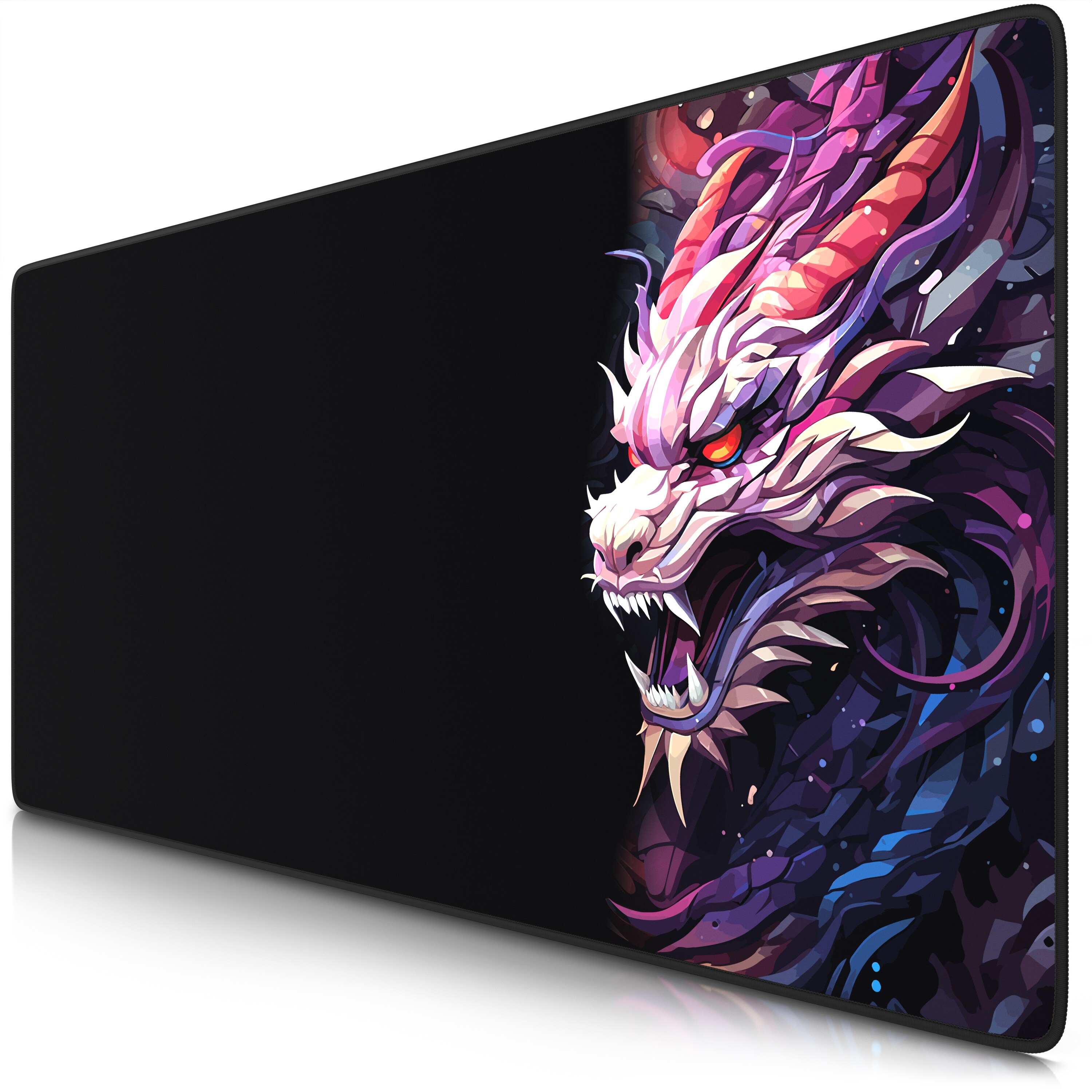 Titanwolf Titanwolf Gaming Mauspad XXL Speed Mousepad 900 x 400 x 3 mm, gro&szlig;e Schreibtischauflage, abwaschbar, rutschfeste R&uuml;ckseite, Geschwindigkeit & Pr&auml;zision, Colour Dragon 2 - Bild 1