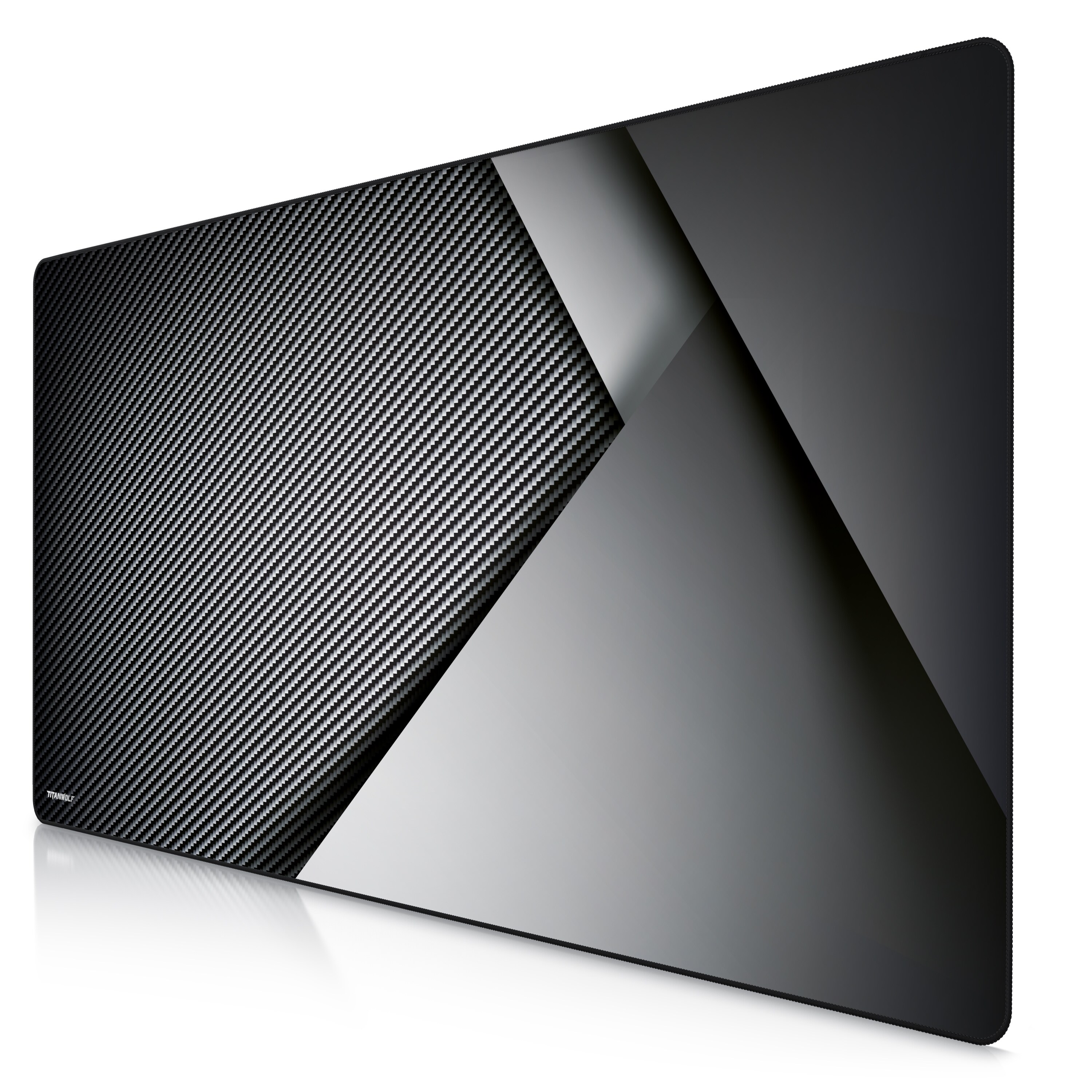 Titanwolf Gaming Mauspad XXXL Speed Gaming Mousepad 1200x600 mm, Deskpad, rutschfest & abwaschbar, f&uuml;r Speed & Pr&auml;zision, Carbon - Bild 1