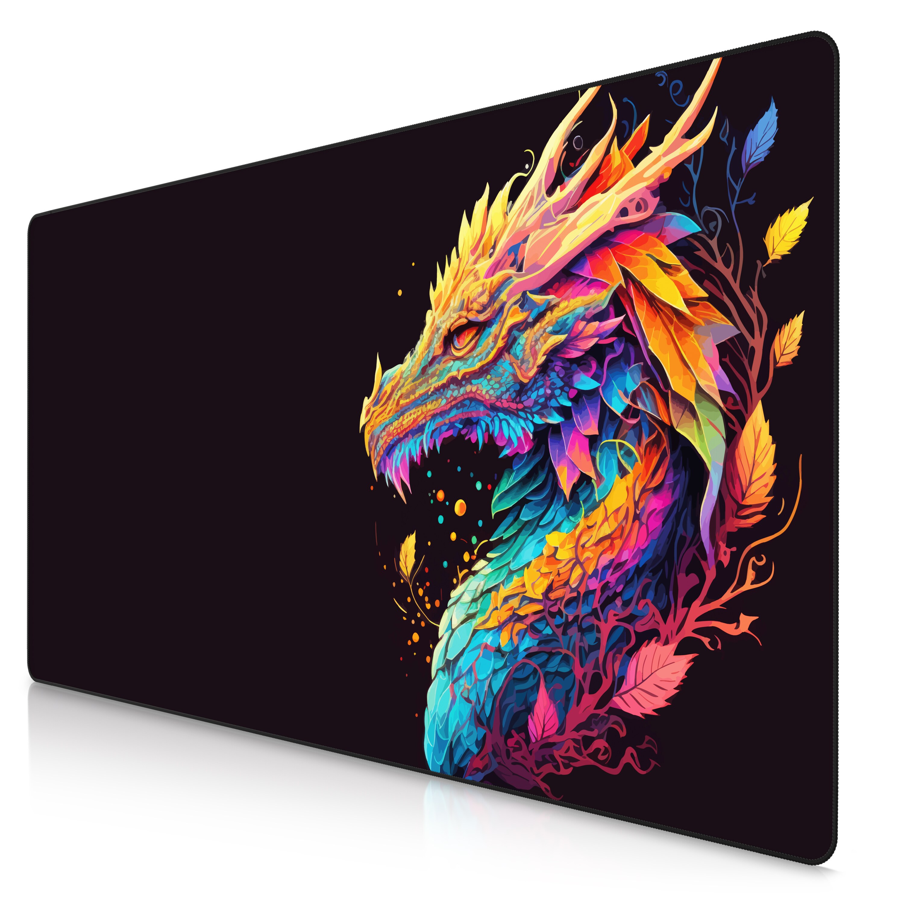 Titanwolf Gaming Mauspad XXXL Speed Gaming Mousepad 1200x600 mm, Deskpad, rutschfest & abwaschbar, f&uuml;r Speed & Pr&auml;zision, Color Dragon - Bild 1