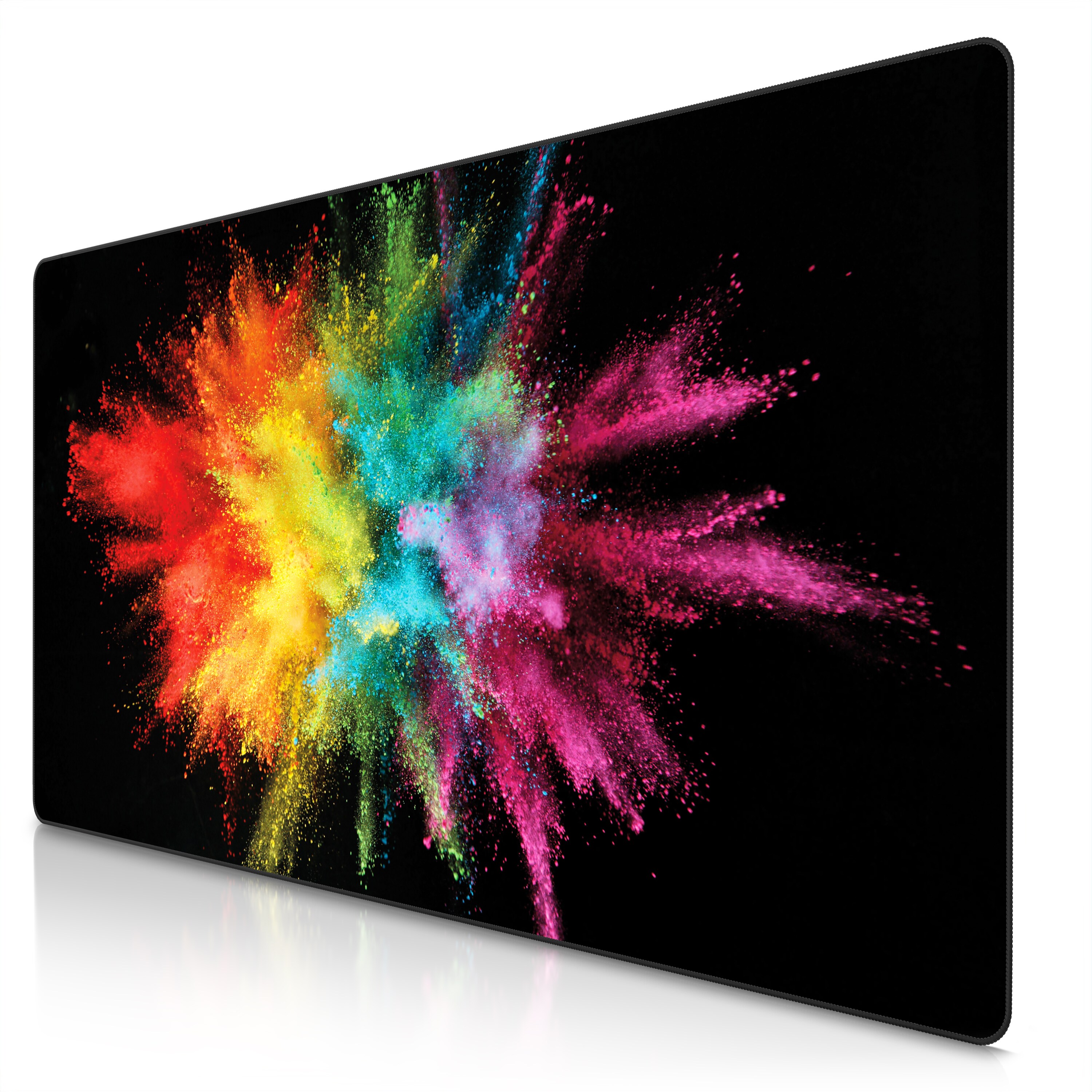 Titanwolf Gaming Mauspad XXXL Speed Gaming Mousepad 1200x600 mm, Deskpad, rutschfest & abwaschbar, f&uuml;r Speed & Pr&auml;zision, Color Explosion - Bild 1