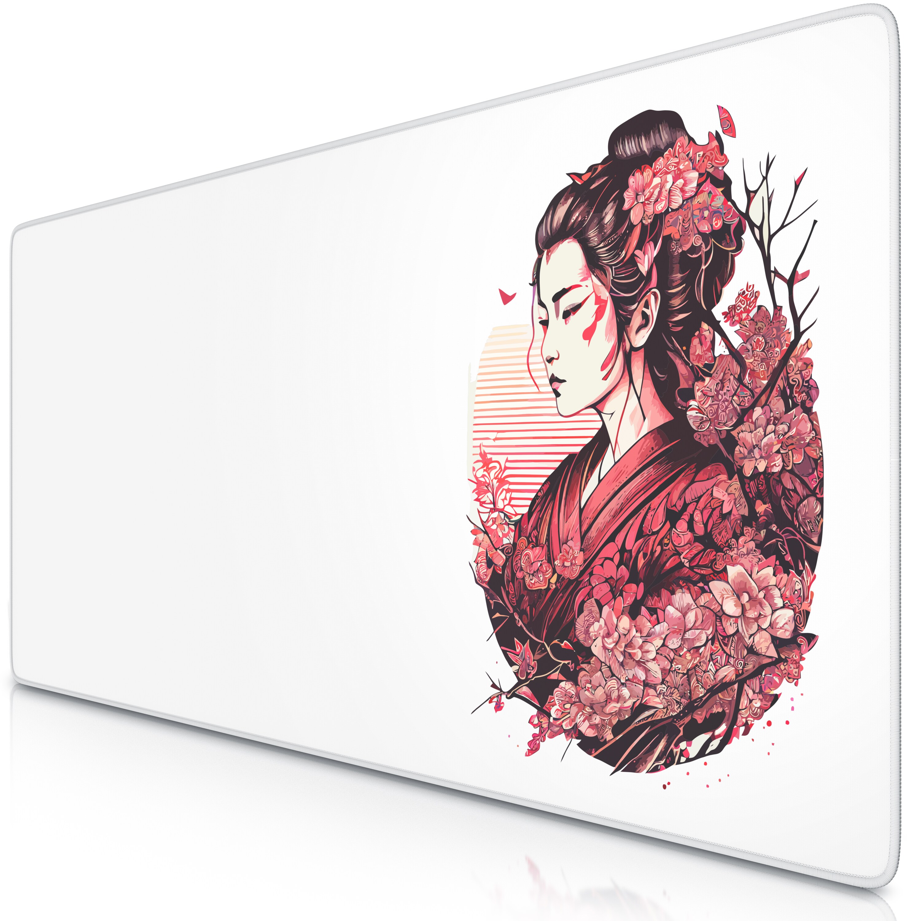 Titanwolf Gaming Mauspad XXL Speed Gaming Mousepad 900x400 mm, Deskpad, rutschfest & abwaschbare R&uuml;ckseite, f&uuml;r Speed & Pr&auml;zision, Geisha - Bild 1