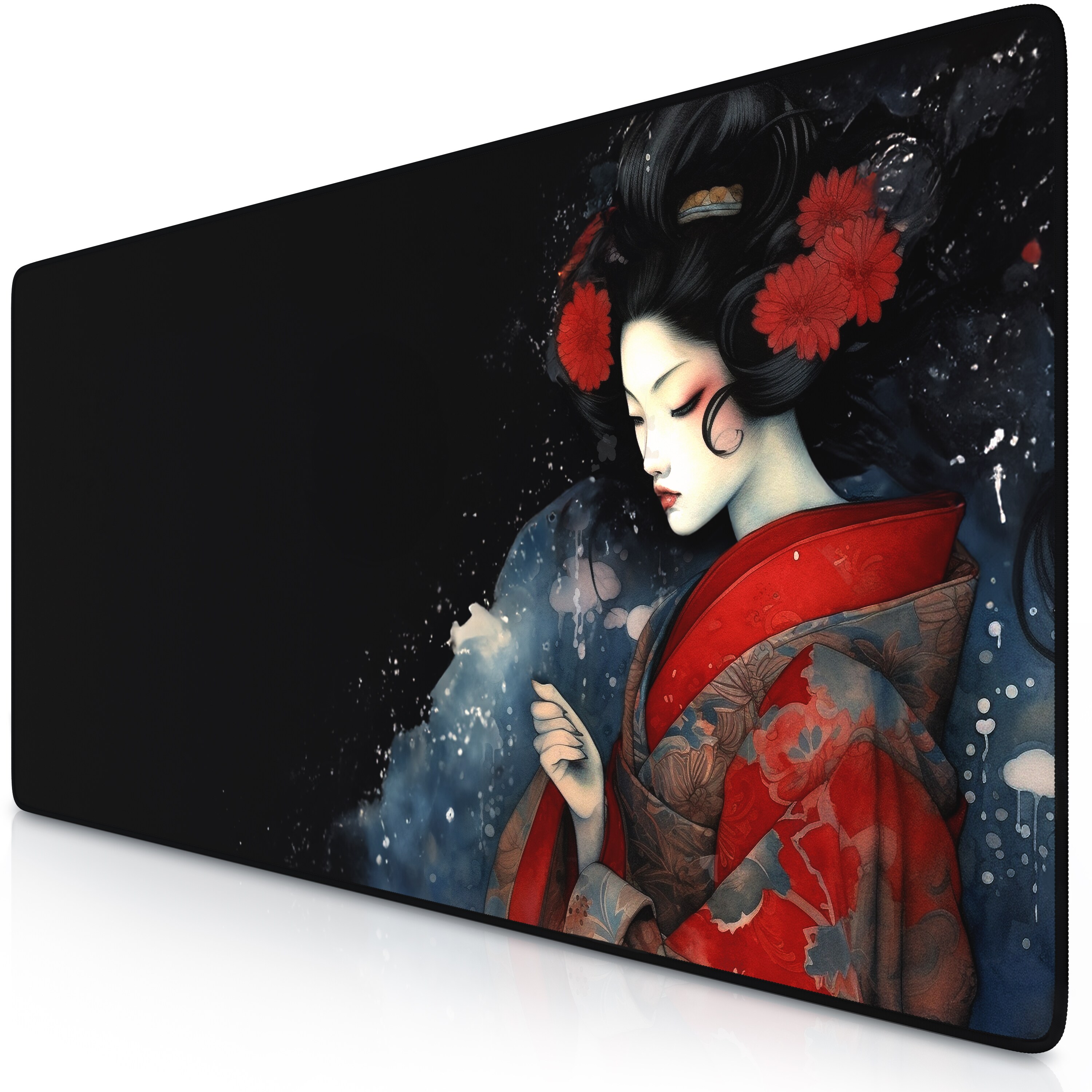 Titanwolf Gaming Mauspad XXL Speed Gaming Mousepad 900x400 mm, Deskpad, rutschfest & abwaschbare R&uuml;ckseite, f&uuml;r Speed & Pr&auml;zision, Geisha 2 - Bild 1