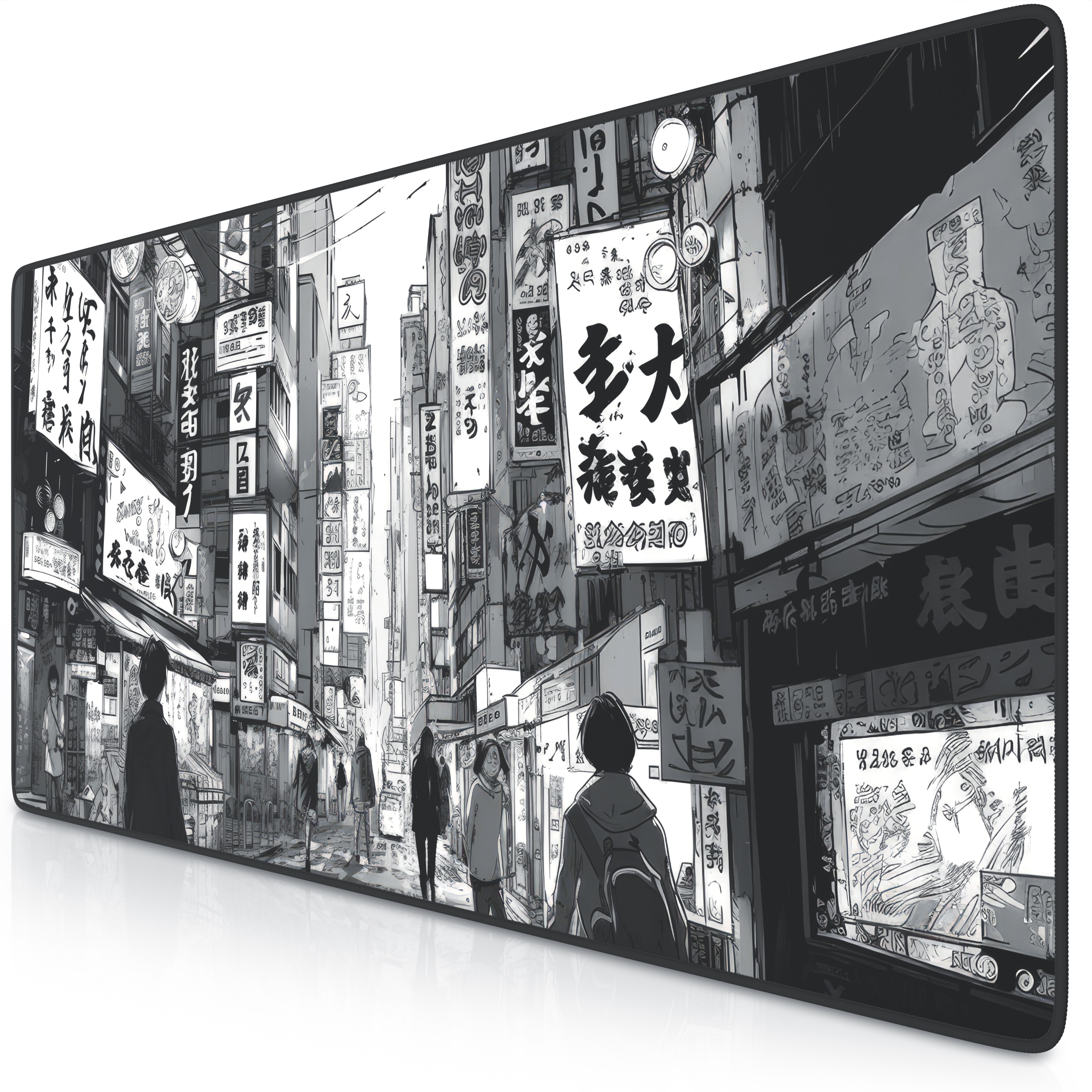 Titanwolf Gaming Mauspad XXL Speed Gaming Mousepad 900x400 mm, Deskpad, rutschfest & abwaschbare R&uuml;ckseite, f&uuml;r Speed & Pr&auml;zision, Manga - Bild 1