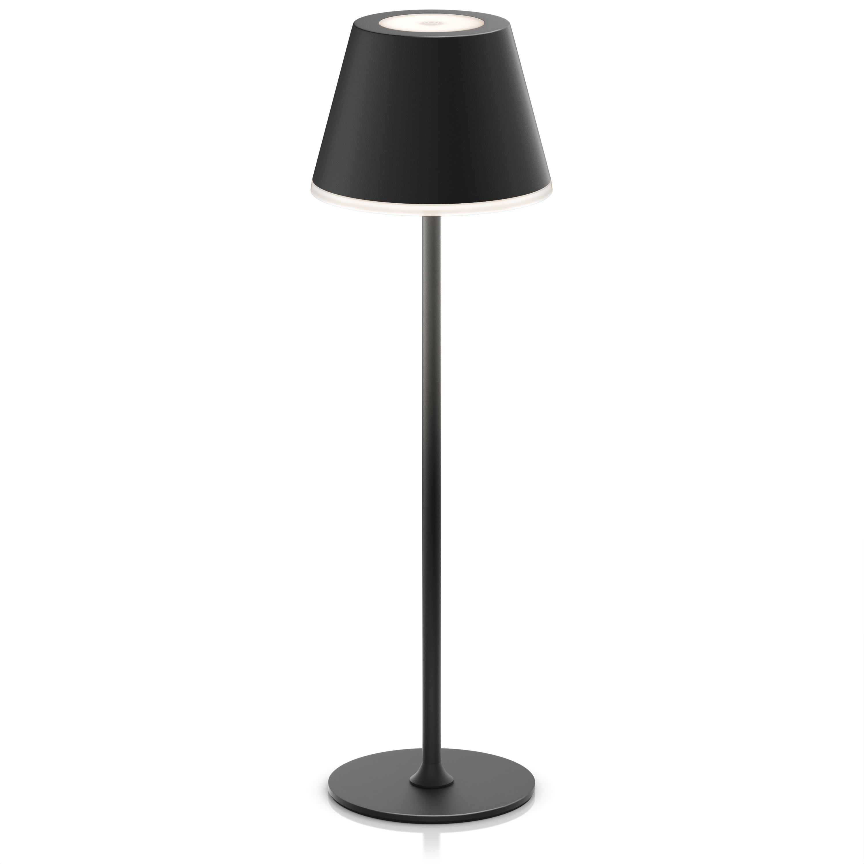 Brandson LED Tischleuchte mit Akku, Kabellos, mit Touch, Helligkeit stufenlos dimmbar, aus Metal, Dimmfunktion; Ein-/Ausschalter; Farbwechsel; mehrere Helligkeitsstufen, LED fest integriert, Kaltwei&szlig;, Neutralwei&szlig;, Warmwei&szlig;, Tischlampe, Nachttischlampe, Les - Bild 1