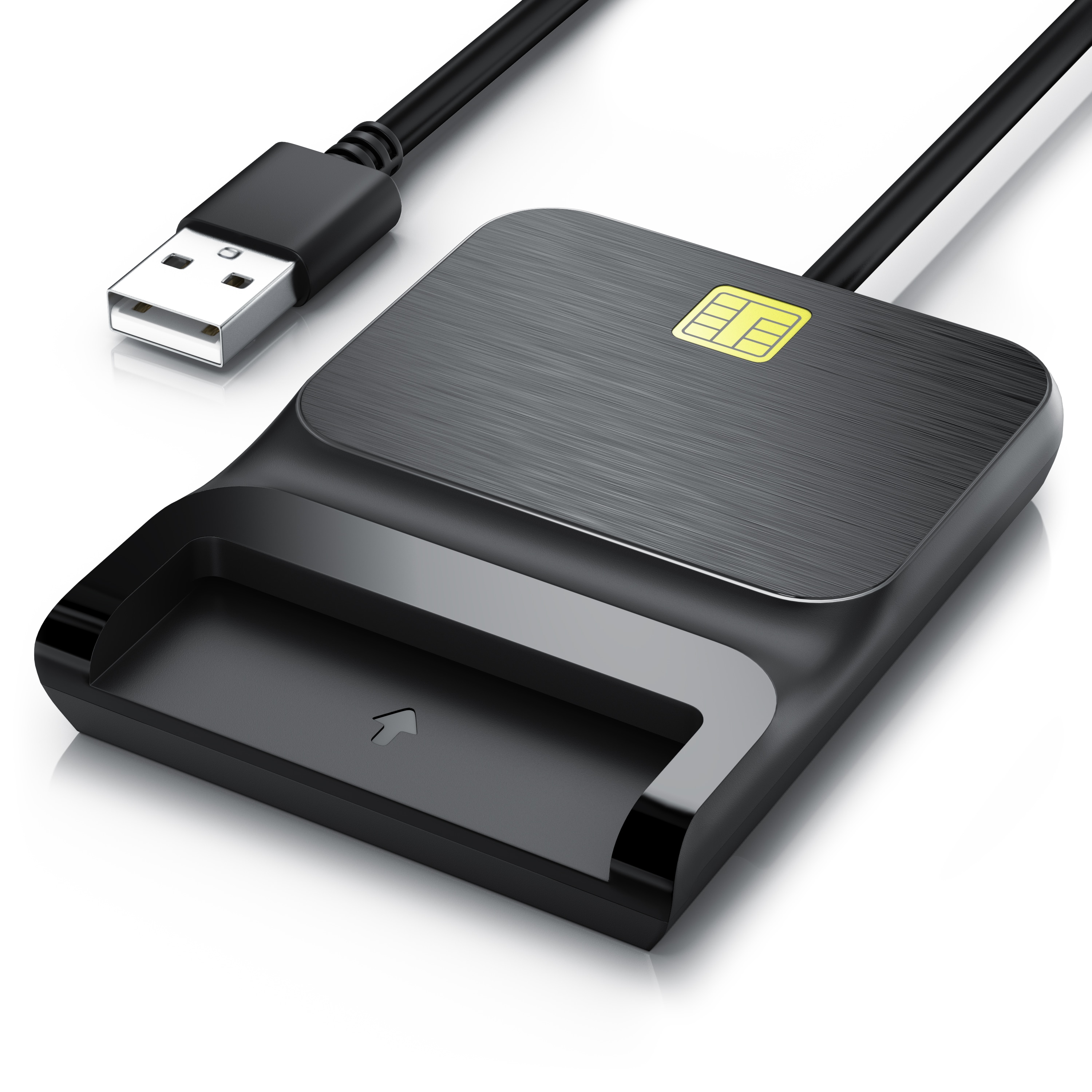 CSL Speicherkartenleser USB SmartCard Reader / Chipkartenleser - USB 2.0 High Speed, Cardreader f&uuml;r SIM Cards, SD, MicroSD, f&uuml;r Mac OS X & Windows 7-11 - Bild 1