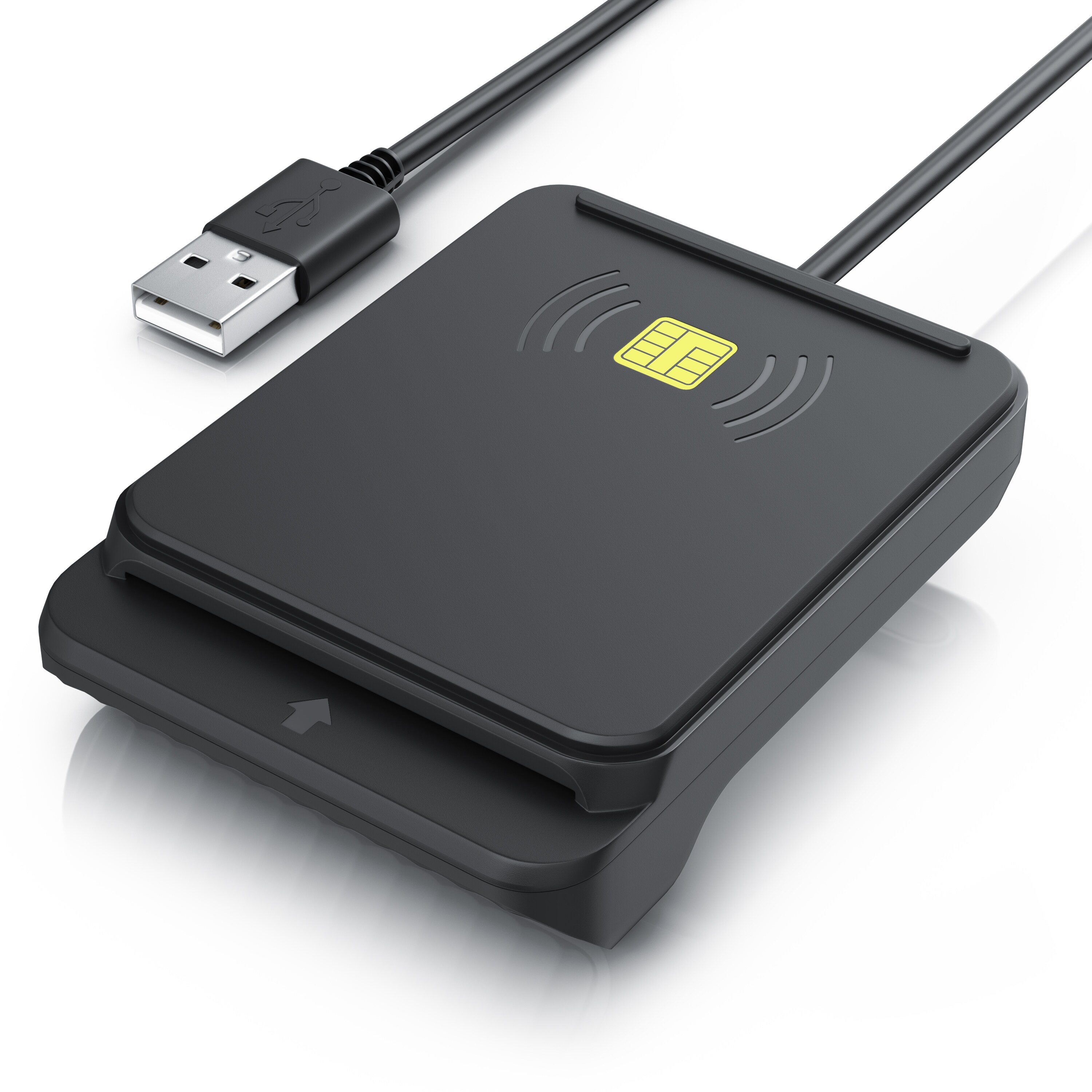 CSL Speicherkartenleser USB SmartCard Reader / Chipkartenleser, Dual mode: NFC & Kartenslot, Cardreader, Kartenleseger&auml;t, kompatibel mit Mac OS X & Windows 7-11 - Bild 1