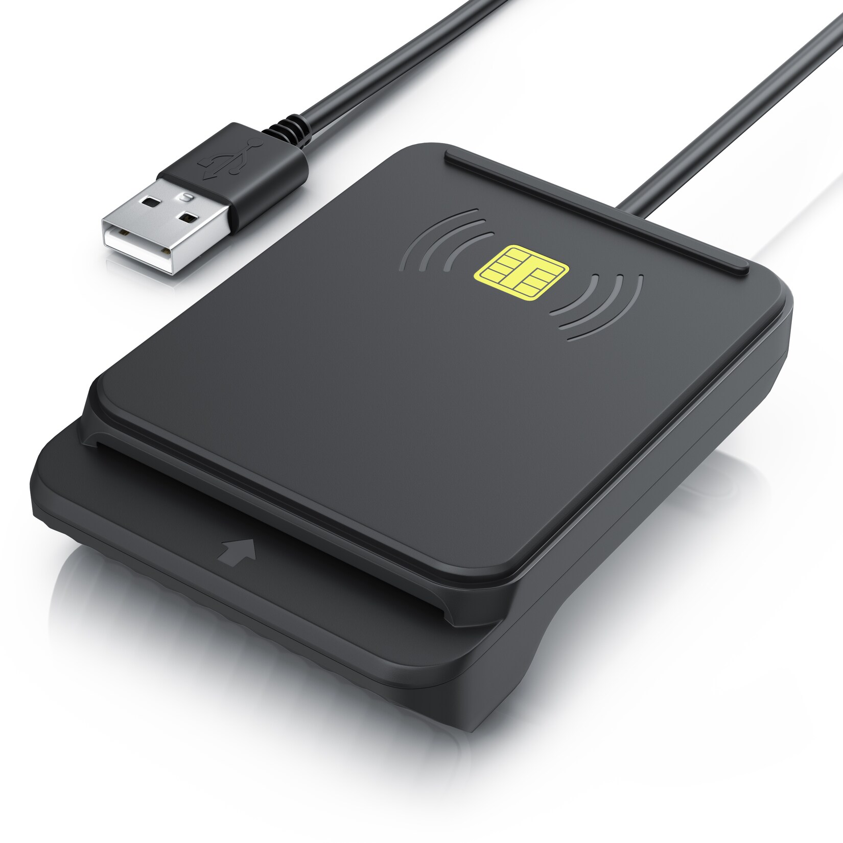 CSL Speicherkartenleser USB SmartCard Reader / Chipkartenleser, Dual mode: NFC & Kartenslot, Cardreader, Kartenlesegerät, kompatibel mit Mac OS X & Windows 7-11 | 04062861826195