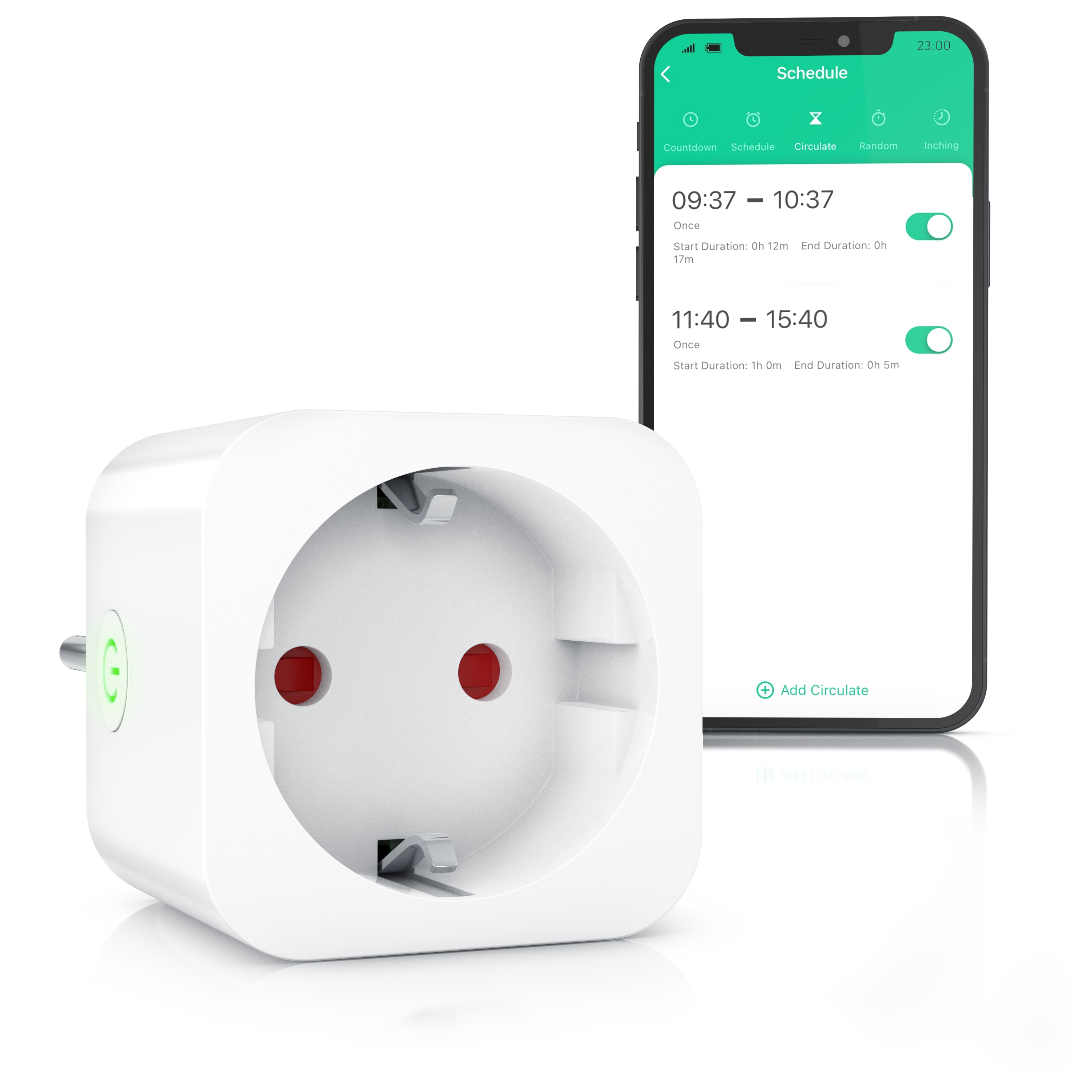 BEARWARE WLAN-Steckdose 2,4 Ghz WiFi Fernsteuerung per Smart life App, Sprachsteuerung, Countdown Timer, Ein und Ausschalttimer, Intervallmodus, Zeitschaltuhr - Bild 1