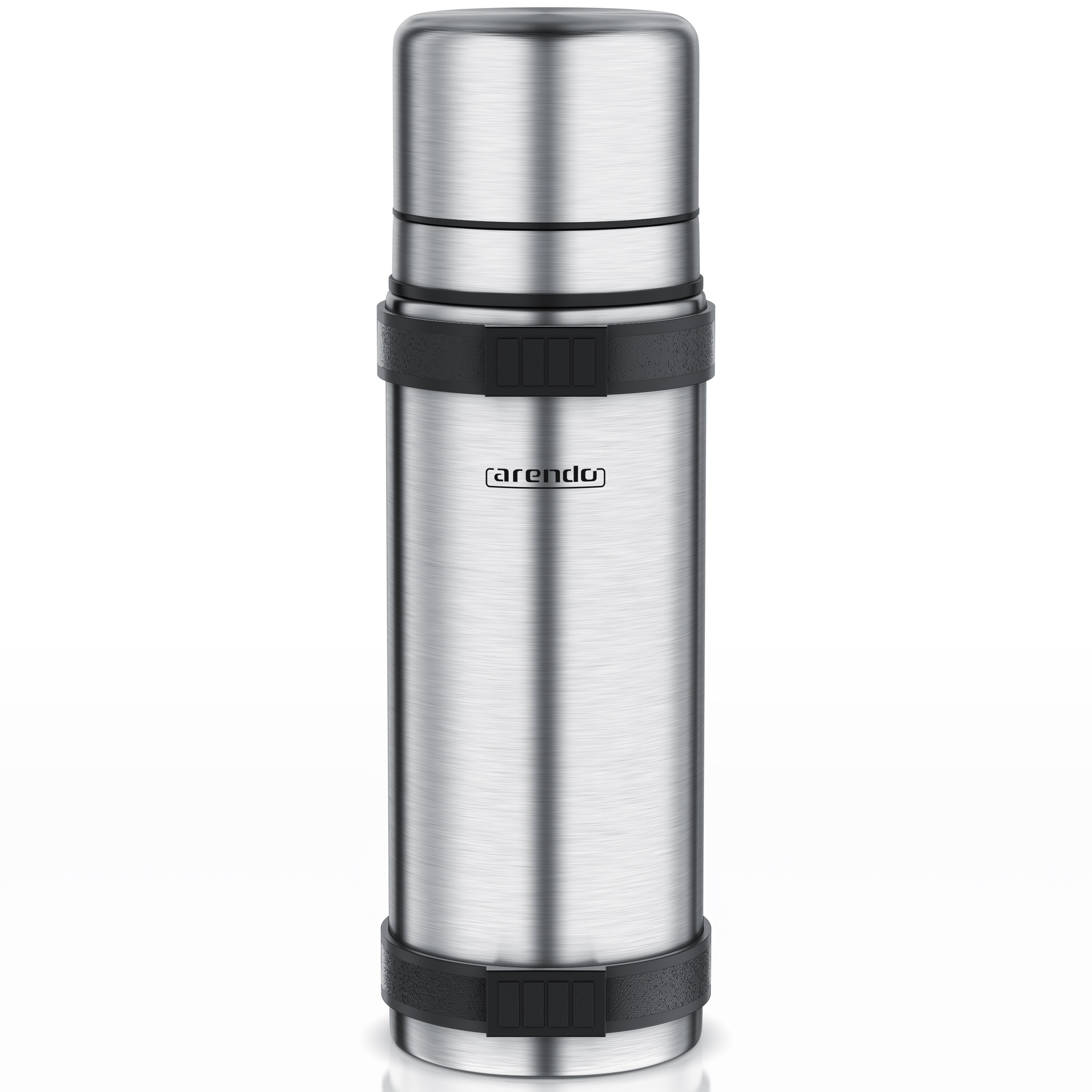 Arendo Isolierflasche, Edelstahl, BPA-frei, h&auml;lt warm & kalt, 1 Liter - Bild 1