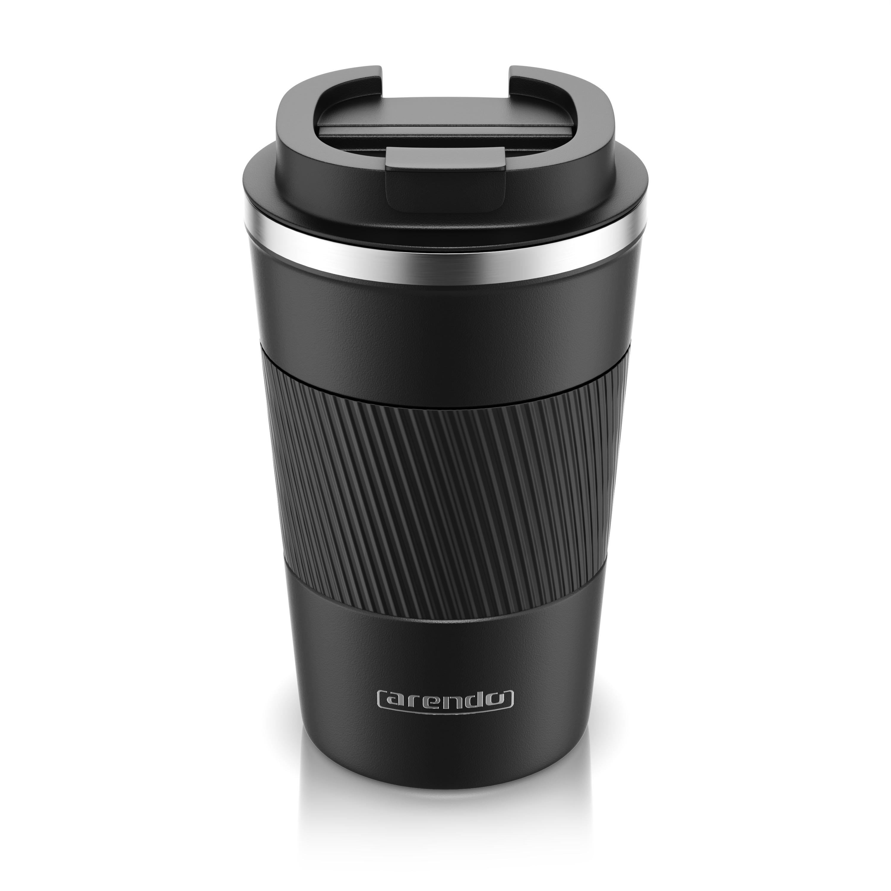 Arendo Thermobecher 350 ml, Edelstahl, BPA-frei, doppelwandig, h&auml;lt 12h hei&szlig;, 6h kalt, 100 % auslaufsicher, Coffee to go - Bild 1