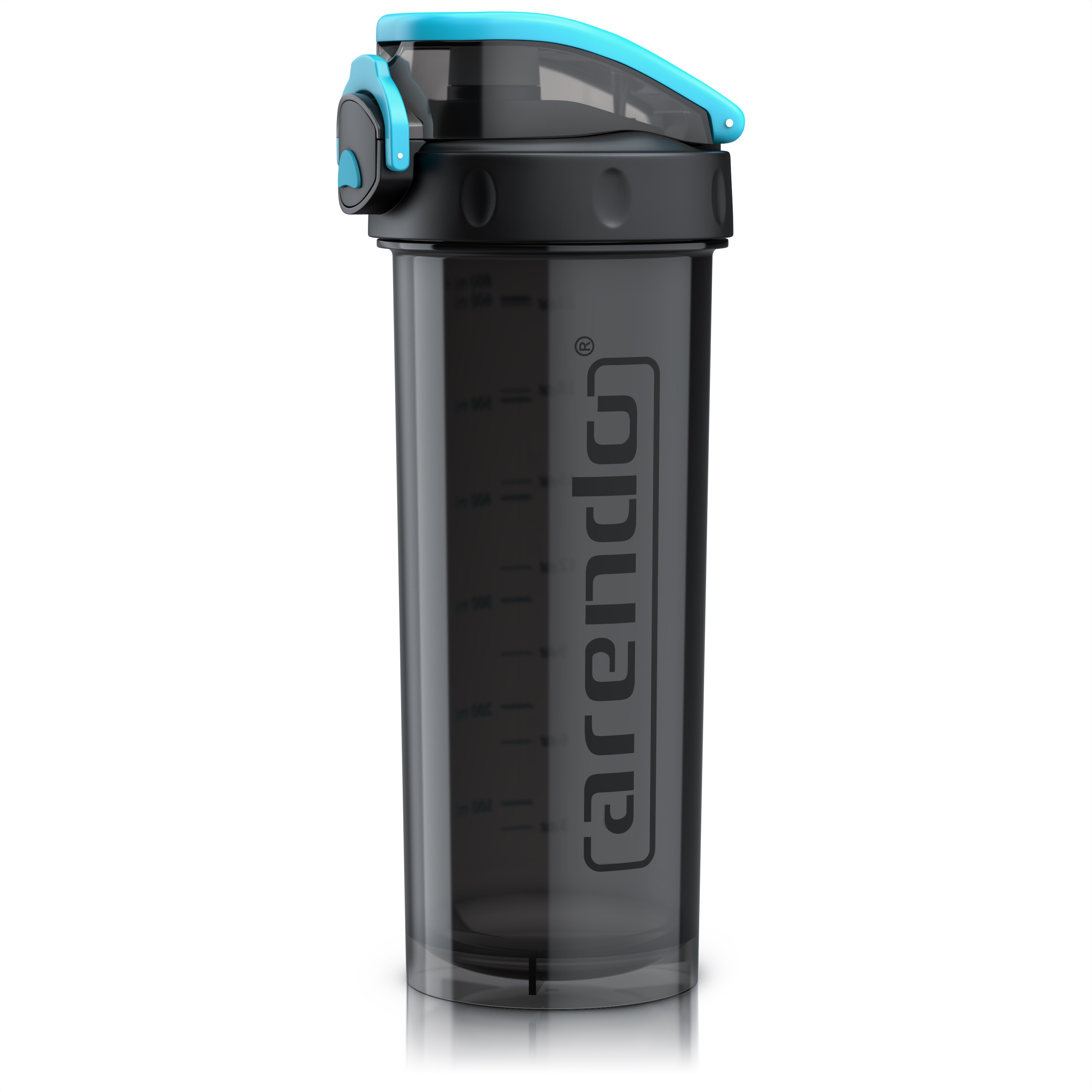 Arendo Eiwei&szlig;shaker 800 ml, Protein Shaker, verschlie&szlig;bar, BPA-frei, sp&uuml;lmaschinengeeignet, Kunststoff, 4-tlg., Sport - Bild 1