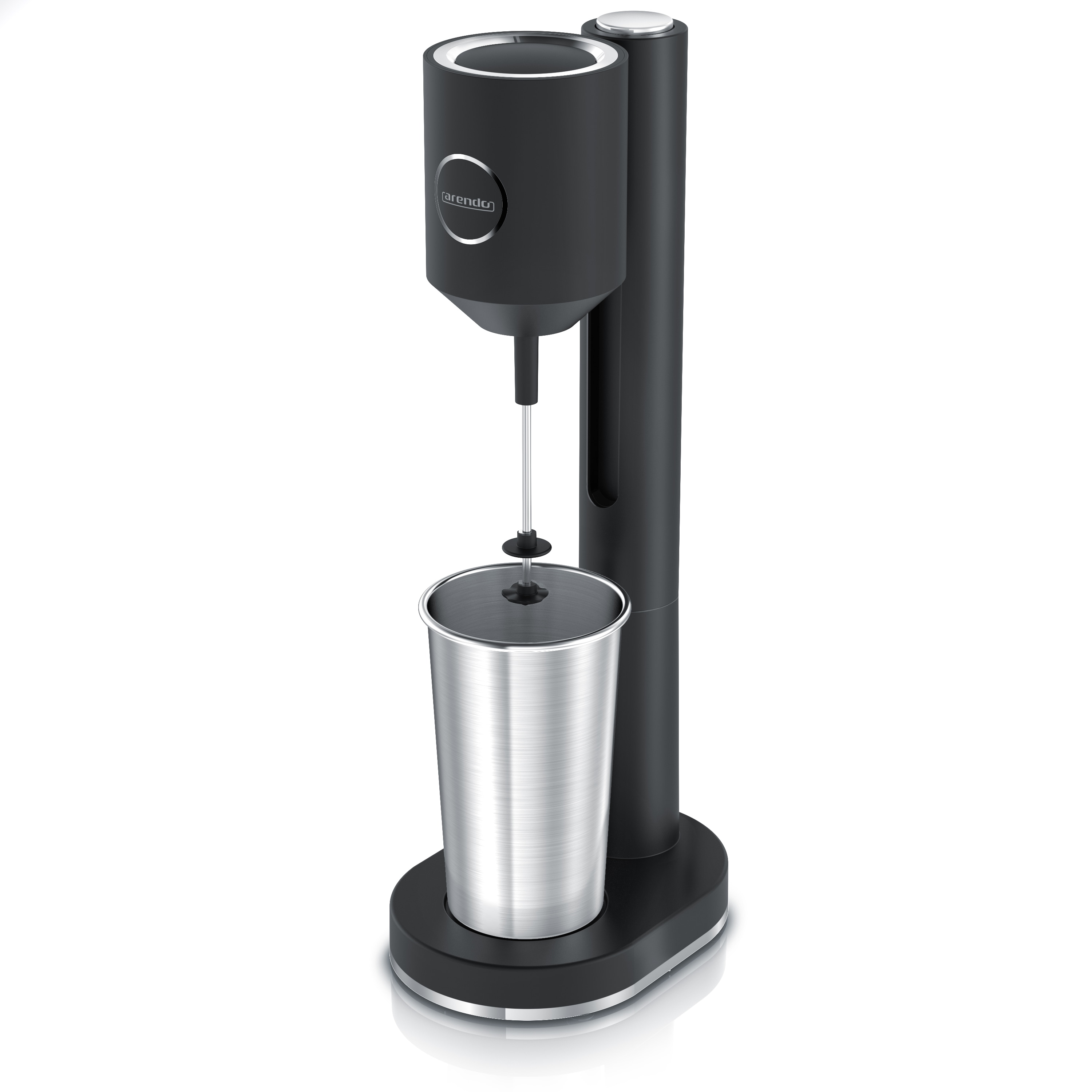 Arendo Standmixer, Elektrischer Getr&auml;nkemixer, 22.000 U/min, 2 Stufen, 100 W, schwarz, f&uuml;r Shakes, Smoothies, Cocktails, Eiwei&szlig;shaker, sp&uuml;lmaschinenfest - Bild 1