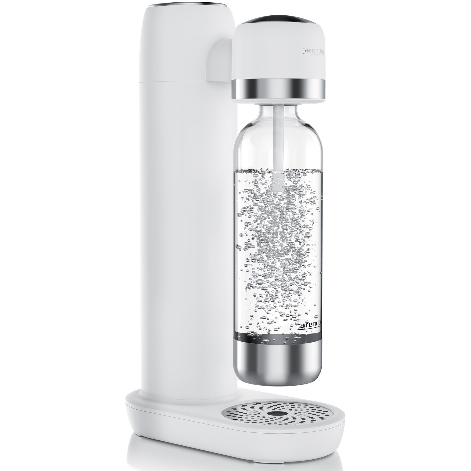 Arendo Wassersprudler, Soda Maker mit 1000 ml PET-Flasche, kompatibel mit 60 L CO2-Zylinder, BPA-frei, 2-tlg. Set, fein dosierbar
