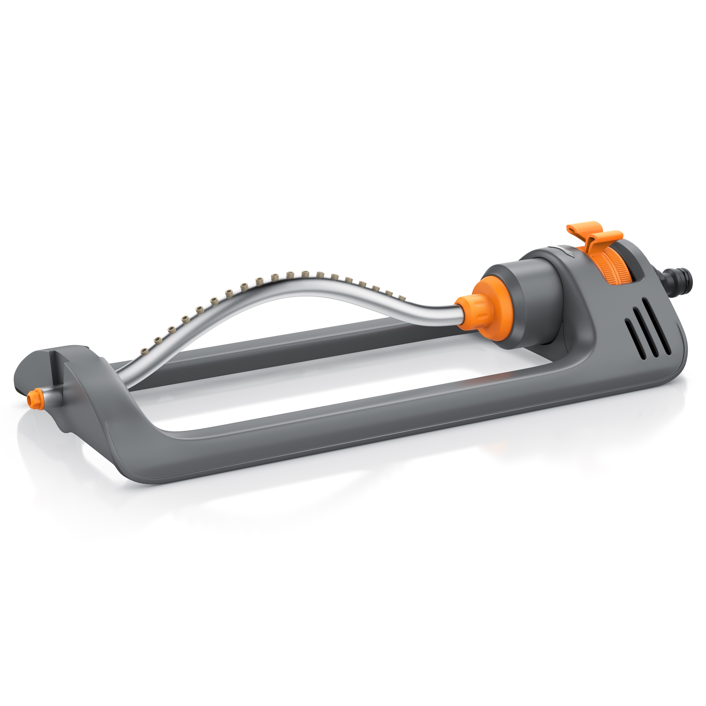 Brandson 1x Viereckregner Garten Rasensprenger, Vierecksprenger, Oszillations-Regner, Sprinkler, f&uuml;r Fl&auml;chen bis 153 m&sup2;, ( Rasen Bew&auml;sserung, Reichweite bis zu 14 m &Oslash; - Bild 1