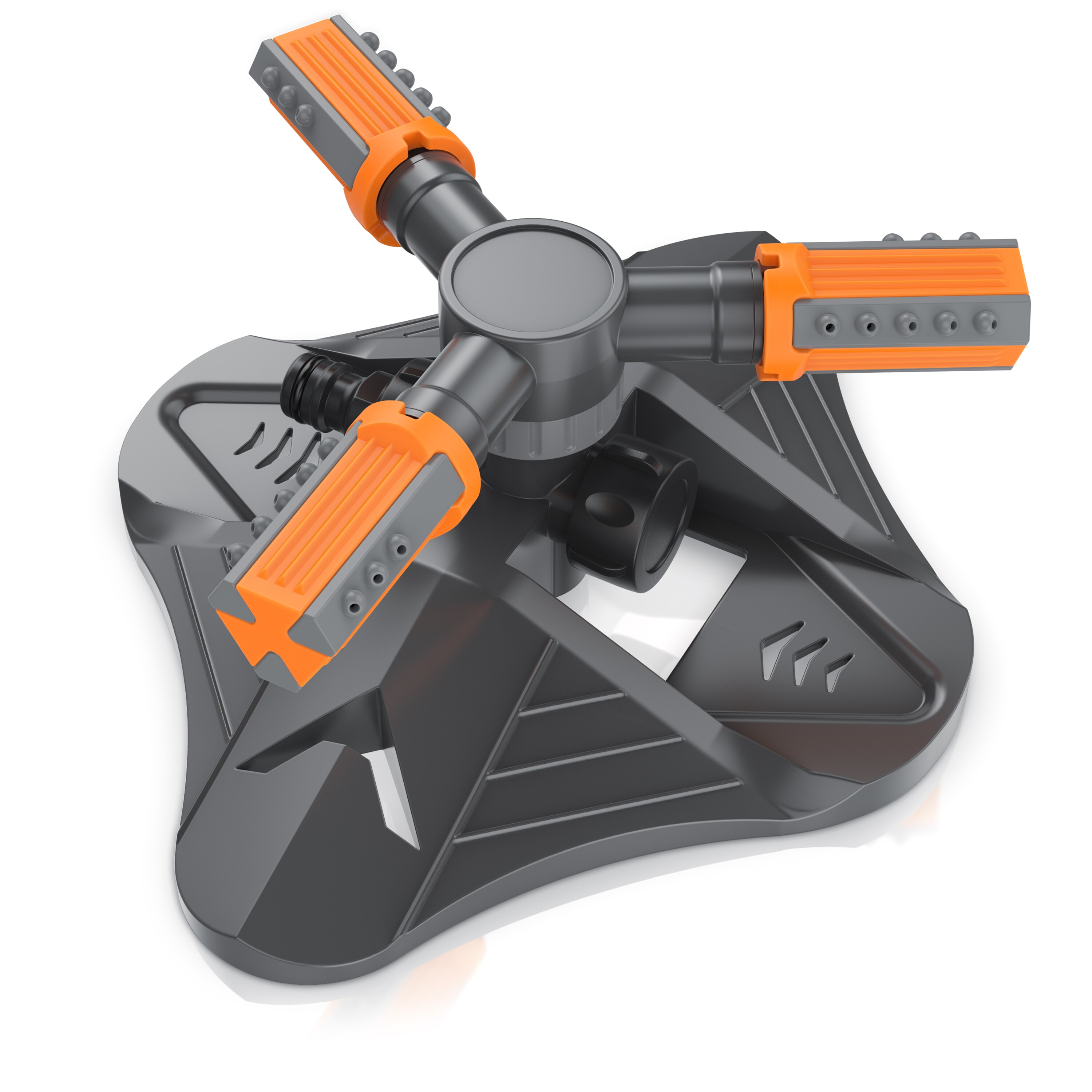 Brandson 1x Kreisregner Garten Sprinkler, 360&deg; Rasensprenger, 3 Arm Rasensnsprikler rotierend, 21 cm lang, Sprenger Bew&auml;sserungssystem, Bew&auml;sserungsanlagen, Gardena kompatibel - Bild 1