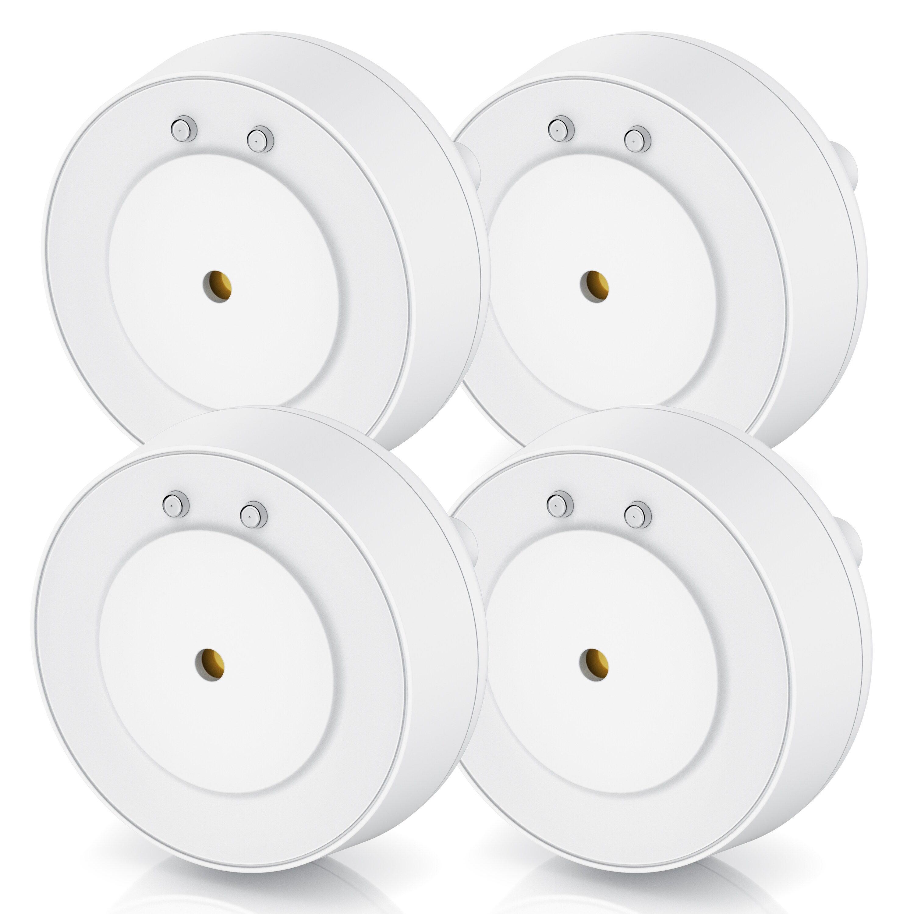 BEARWARE 4x Wassersensor, IP66, Mini-Wasserdetektor, 110 dB lauter Alarm, Wassermelder (batteriebetrieben, Wasseralarm Melder warnt bei Wassersch&auml;den) - Bild 1