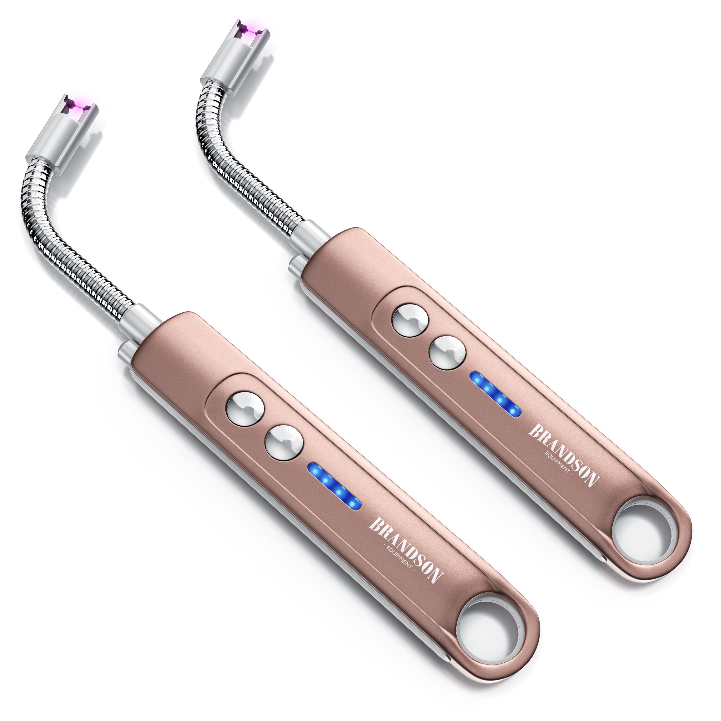 Brandson 2x Feuerzeug elektrisch, Lichtbogen Stabfeuerzeug USB aufladbar, Kerzenanz&uuml;nder f&uuml;r K&uuml;che, Kerzen, Gasherde, Grill, Kamin - Bild 1