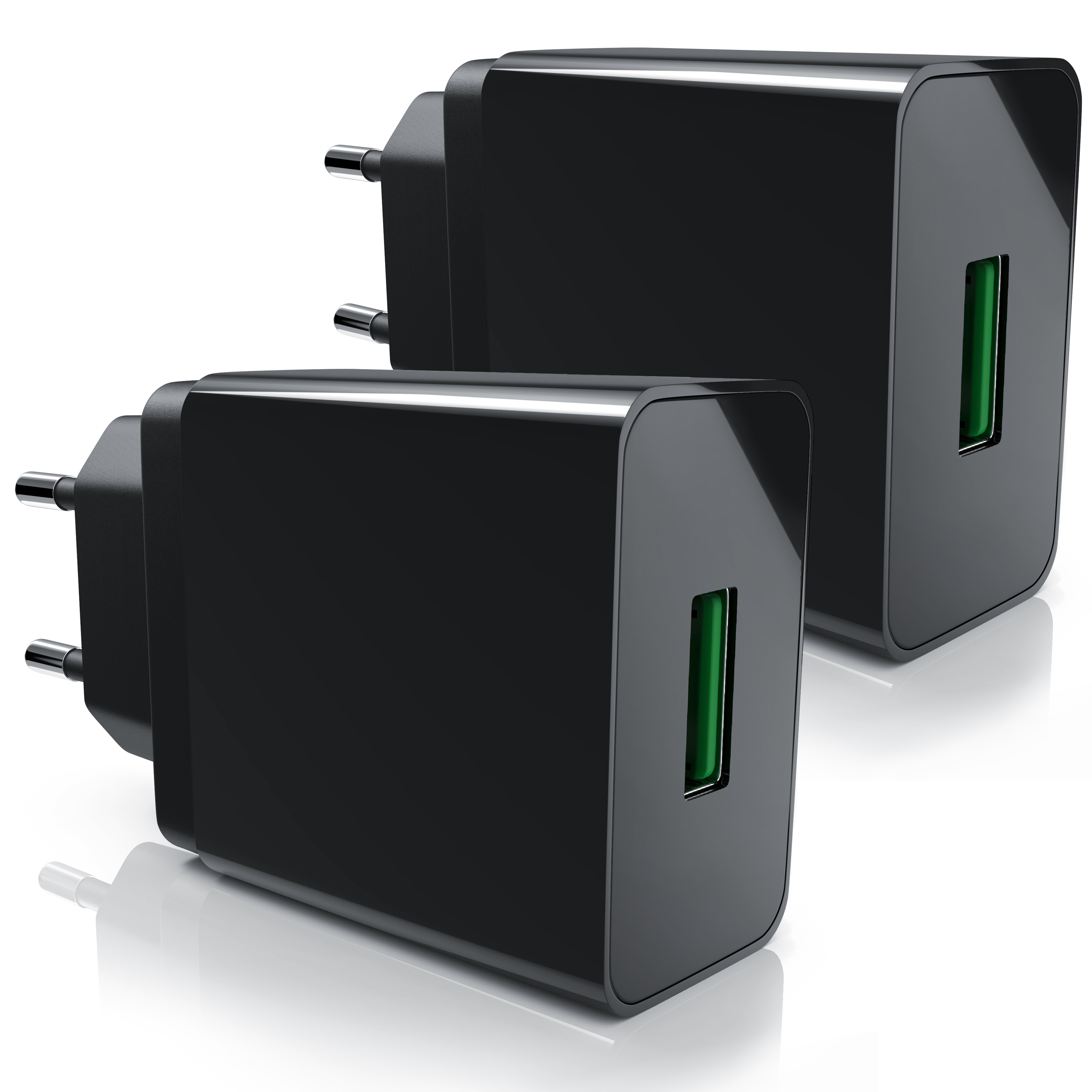 Aplic 2x USB-Ladeger&auml;t (3000 mA, 2-tlg., Quick Charge 3.0 USB-Ladeger&auml;t 1x USB A QC 3.0 Port / max. 3A &uuml;ber QC) - Bild 1