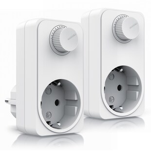 BEARWARE 2x Drehdimmer Steckdosendimmer mit Drehregler, Universal Dimmer für die Steckdose - Bild 1