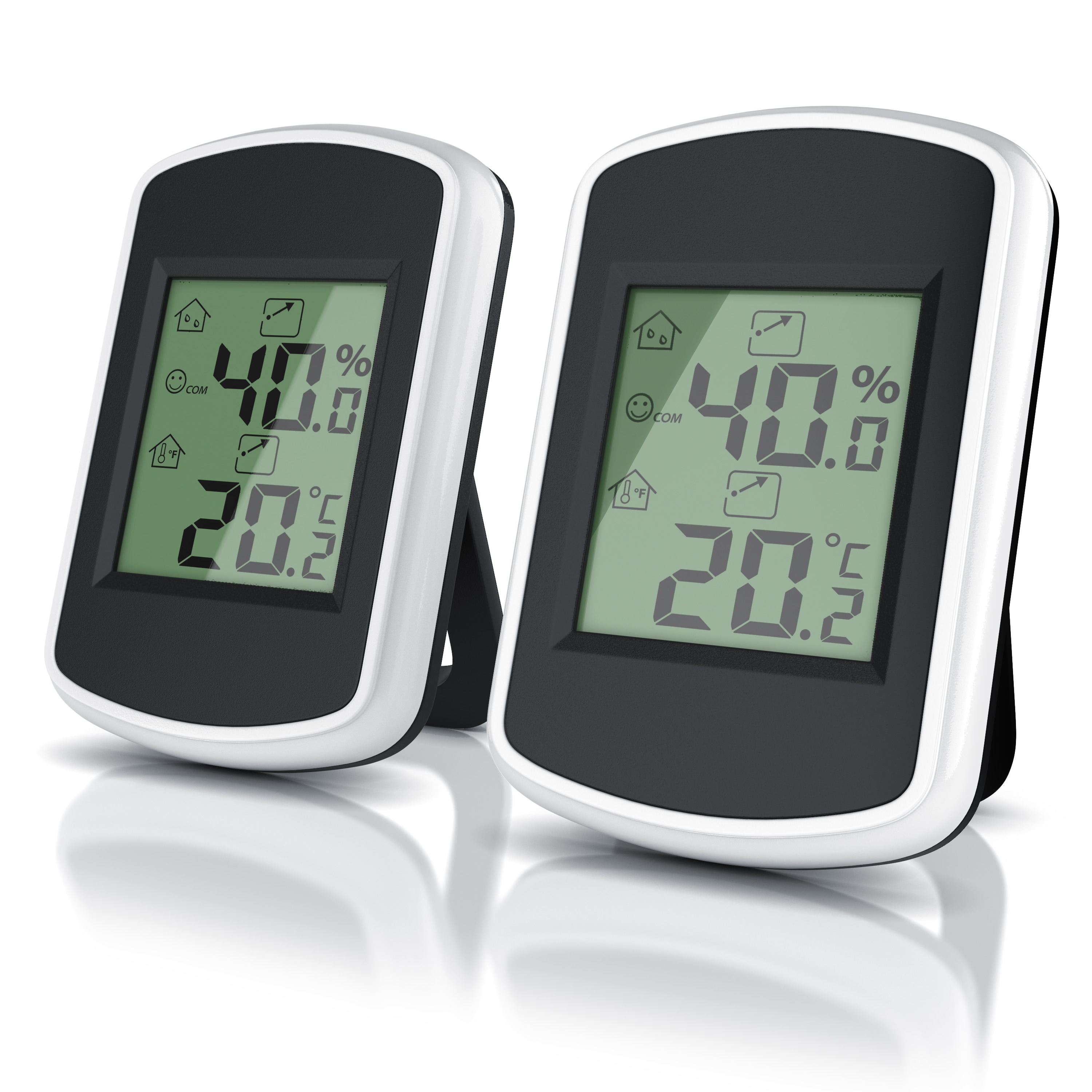 BEARWARE 2x Hygrometer, Hygrometer Thermometer, Temperatur & Luftfeuchtigkeit Messger&auml;t - Bild 1