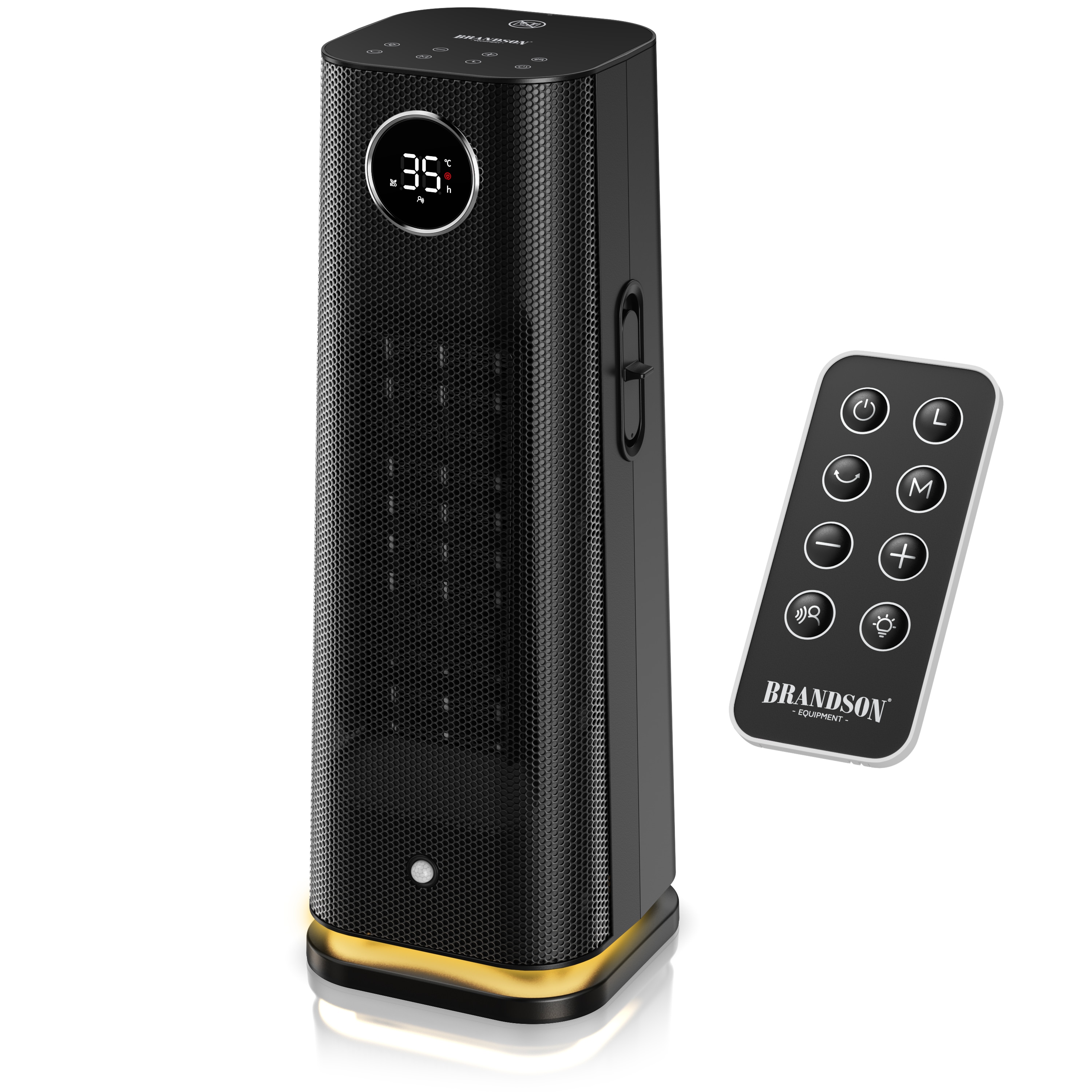 Brandson Heizl&uuml;fter Keramik Heizger&auml;t Automatikstart per Bewegungserkennung, Fernbedienung 2000 W, GS zertifiziert, Thermostat, Bewegungssensor, ECO, Oszillation, Timer - Bild 1