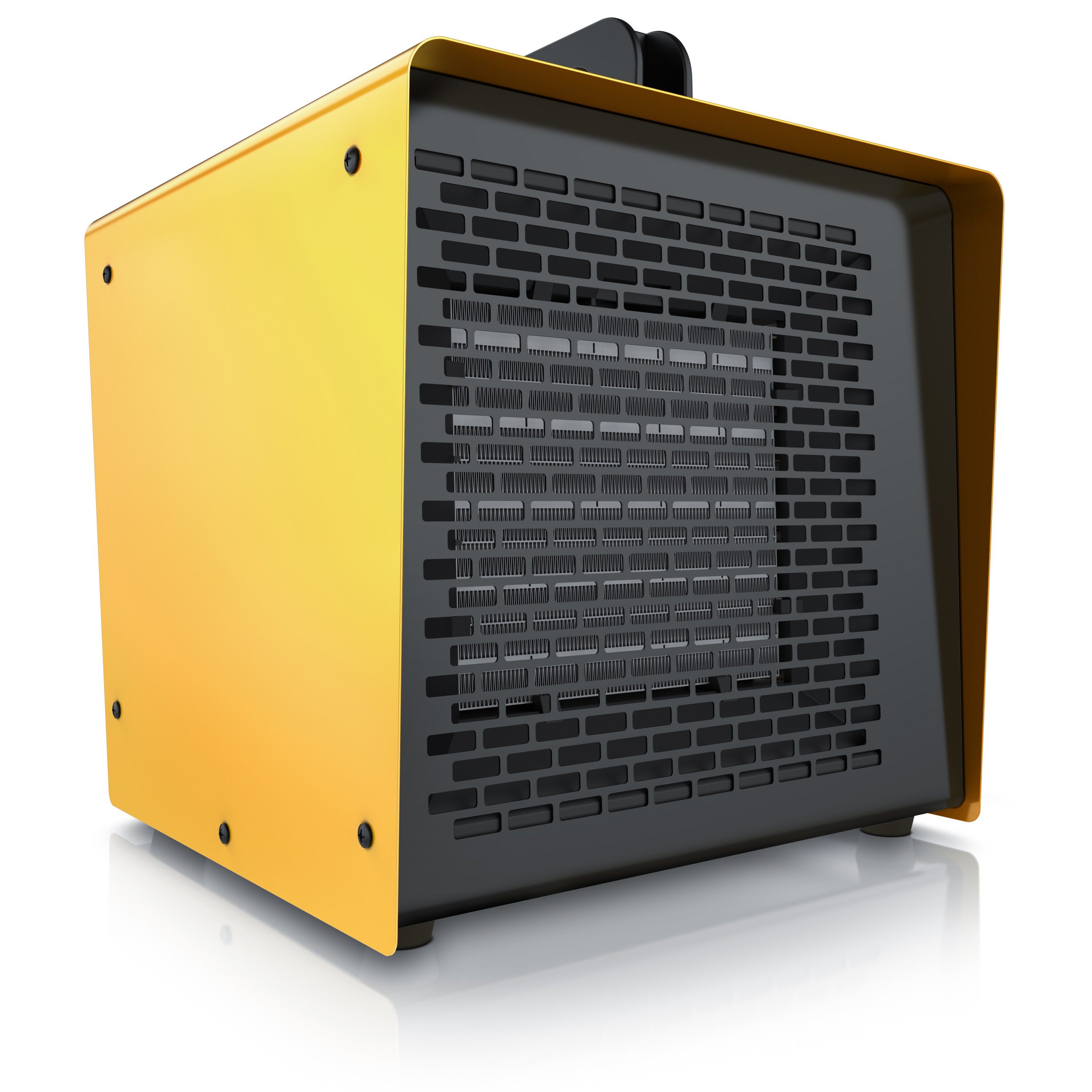 Keramikheizl&uuml;fter Bauheizer 3000 W, PTC Keramik, Thermostat, L&uuml;ftermodus 3000 W, 2 Heizstufen, 200 m3/h, Tragegriff, IP20, 22x26x23 cm - Bild 1