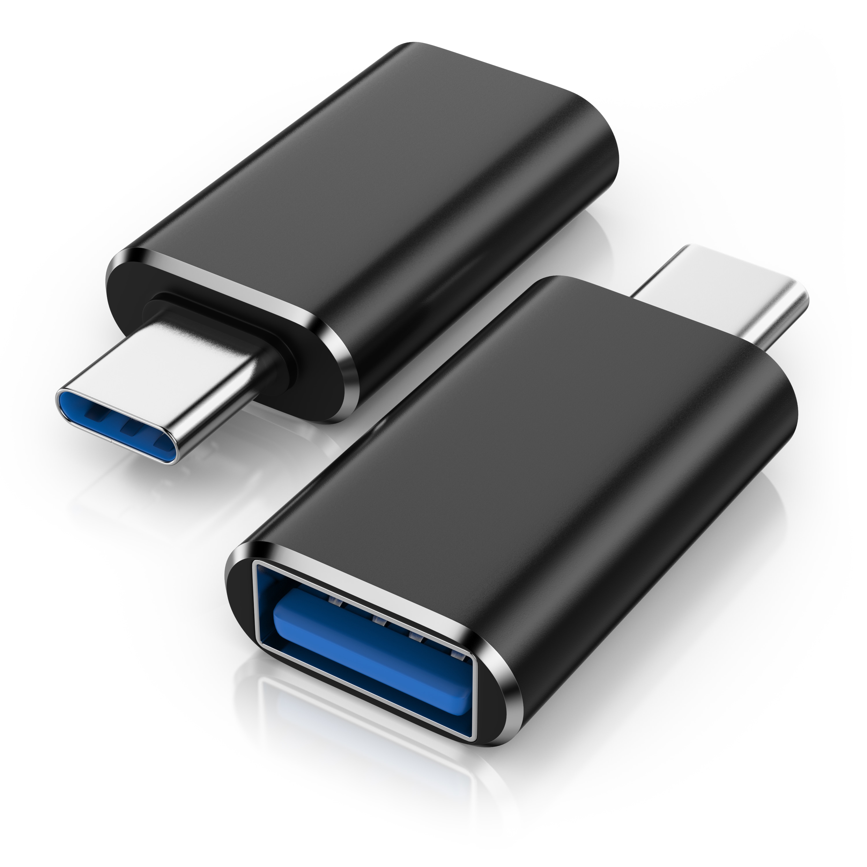 CSL Stecker USB-C auf USB-A Buchse f&uuml;r Handy, Laptop & Tablet, Konverter USB-Adapter USB Typ C zu USB Typ A, 10 Gbit/s, USB 3.2 Gen 2, OTG, Aluminium - Bild 1