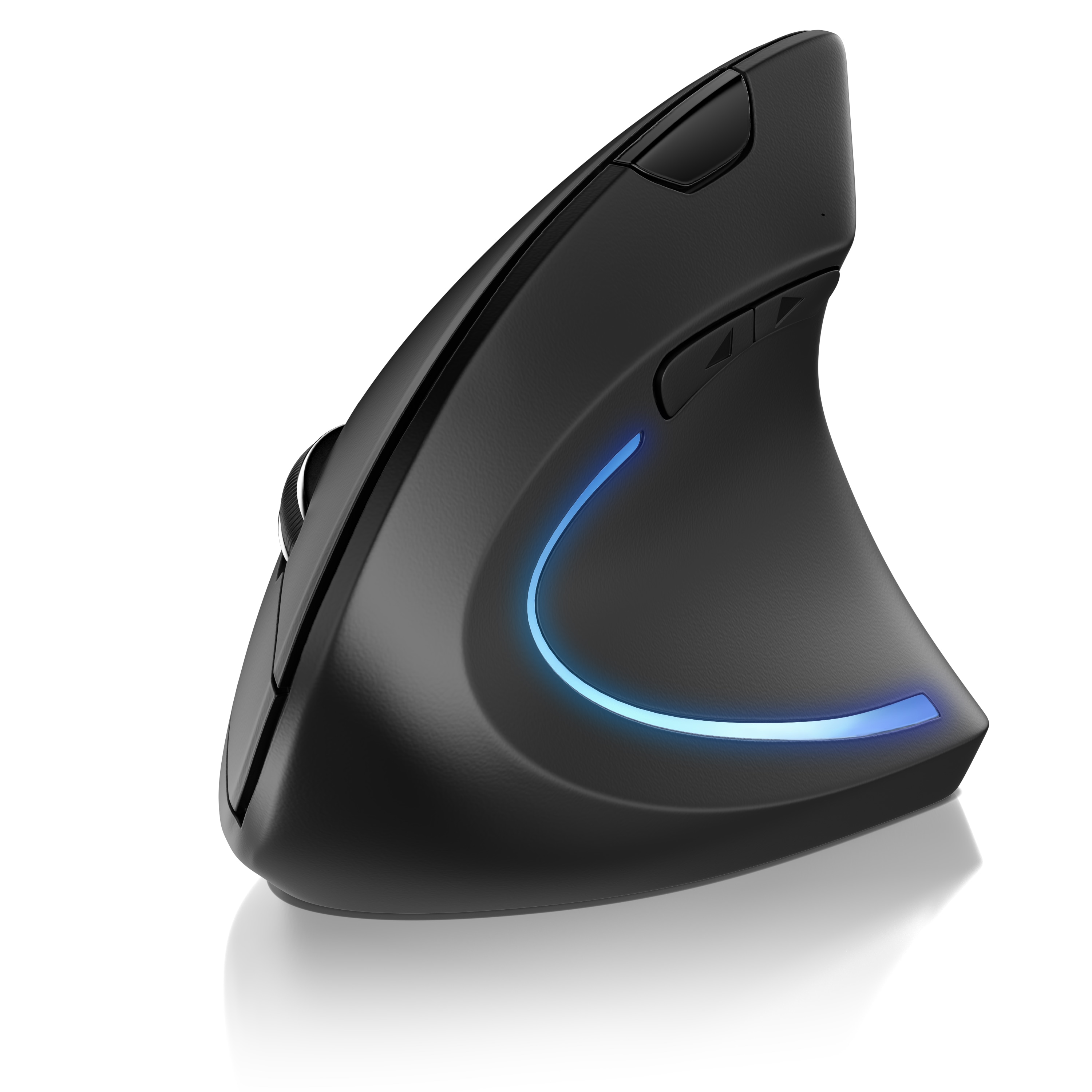 CSL ergonomische Vertikalmaus f&uuml;r Rechtsh&auml;nder, kabellos mit 2,4 GHz, optisch, 6 Tasten, 800/1200/1600 dpi, mit USB-Nano-Empf&auml;nger - Bild 1