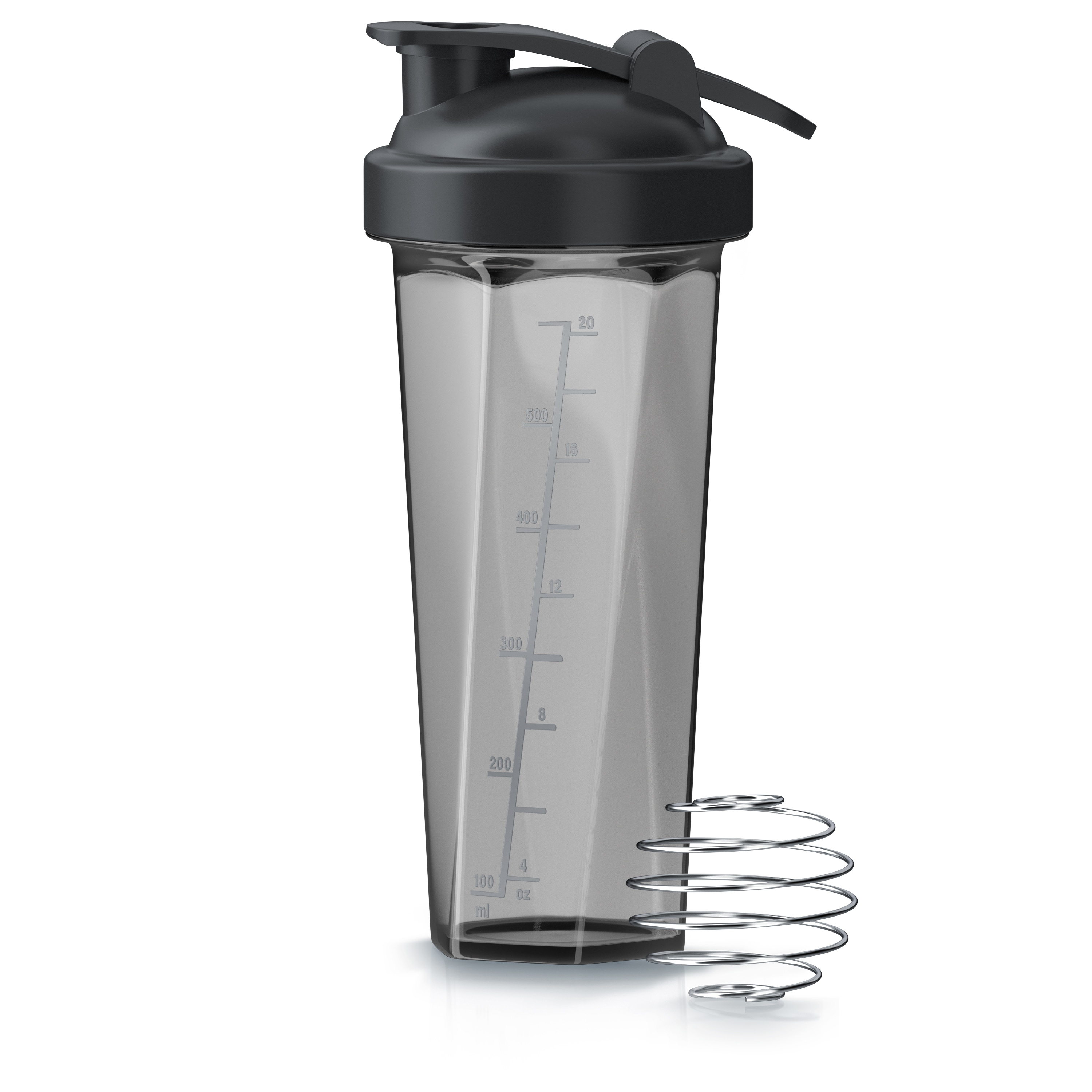 Arendo Protein Shaker Eiwei&szlig;shaker 700 ml, verschlie&szlig;bar, sp&uuml;lmaschinengeeignet, BPA Frei, Kunststoff, (1-tlg., Shaker inkl. Mixball) - Bild 1