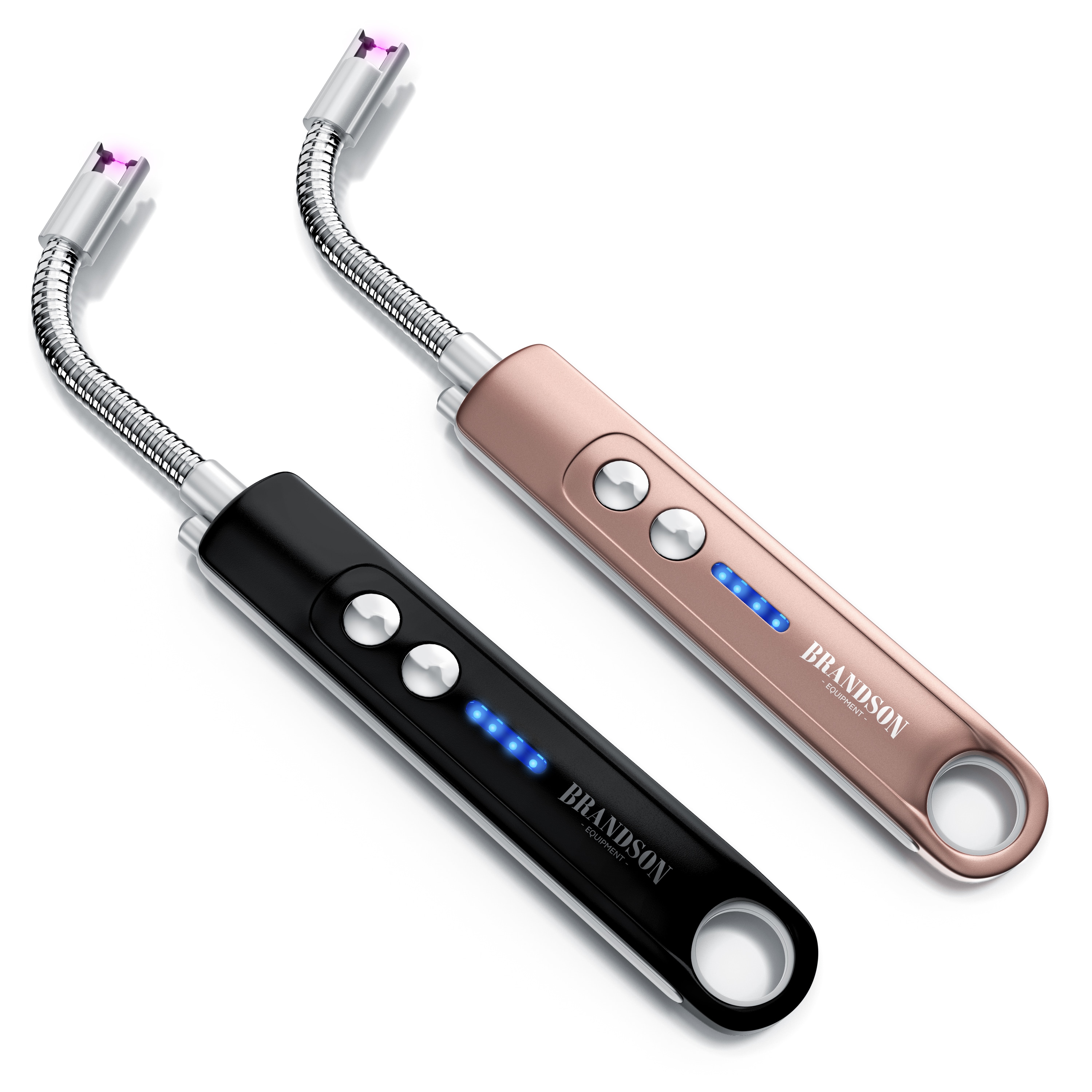 Brandson Feuerzeug elektrisch, Lichtbogen Stabfeuerzeug USB aufladbar (2-St), Kerzenanz&uuml;nder f&uuml;r K&uuml;che, Kerzen, Gasherde, Grill, Kamin - Bild 1