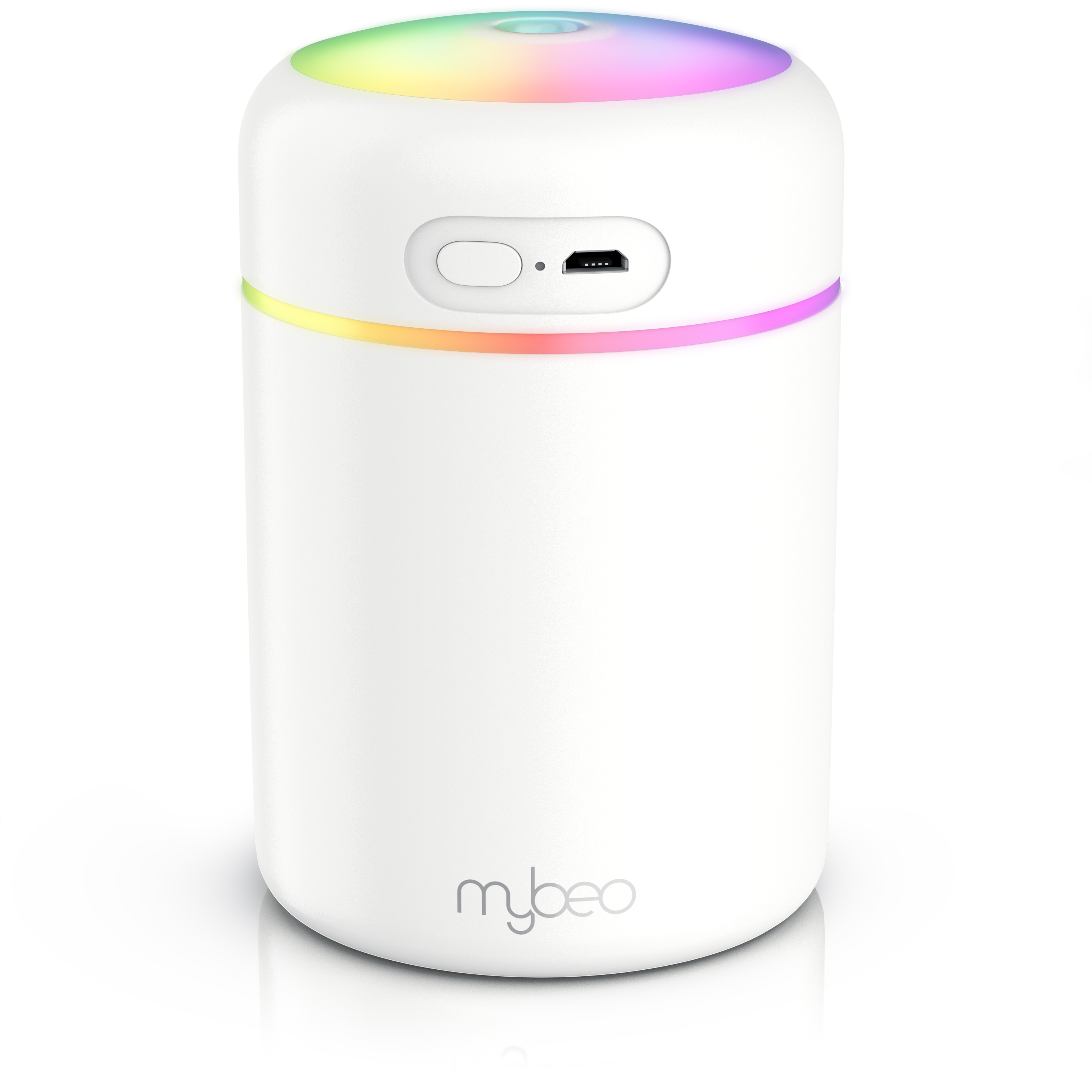 MyBeo Luftbefeuchter Mini mit Aromadiffusor, 300 ml, 2 Spr&uuml;hmodi, LED-Farben, 0.3 l Wassertank, Abschaltautomatik, USB-Betrieb, leise, Aromafach, Schlafzimmer, B&uuml;ro - Bild 1