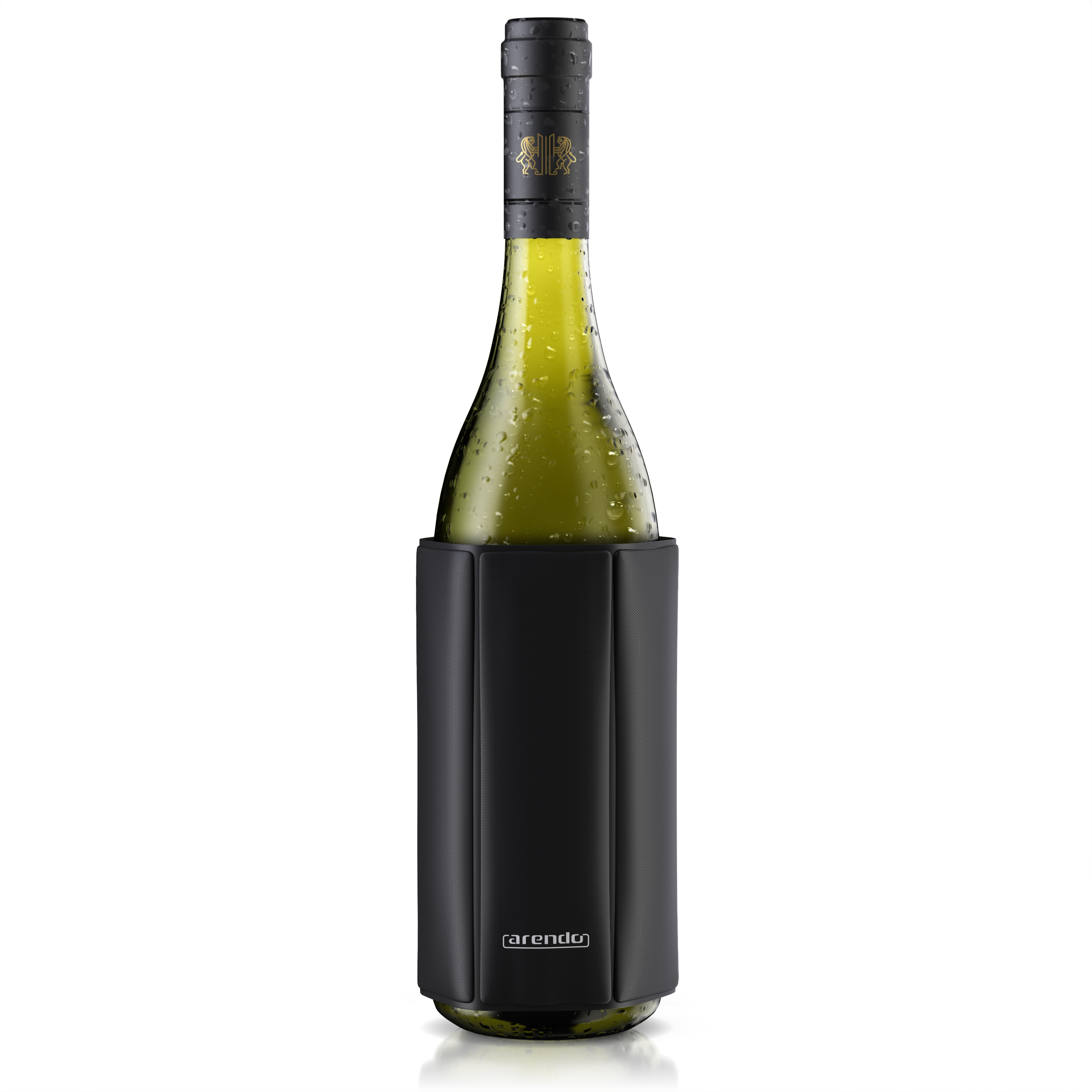 Arendo Wein- und Sektk&uuml;hler Flaschenk&uuml;hler Manschette, - flexibel von 7,5 bis 10 cm Flaschen &Oslash;, ideal f&uuml;r unterwegs, h&auml;lt bis zu 2 Stunden k&uuml;hl, wasserabweisend - Bild 1
