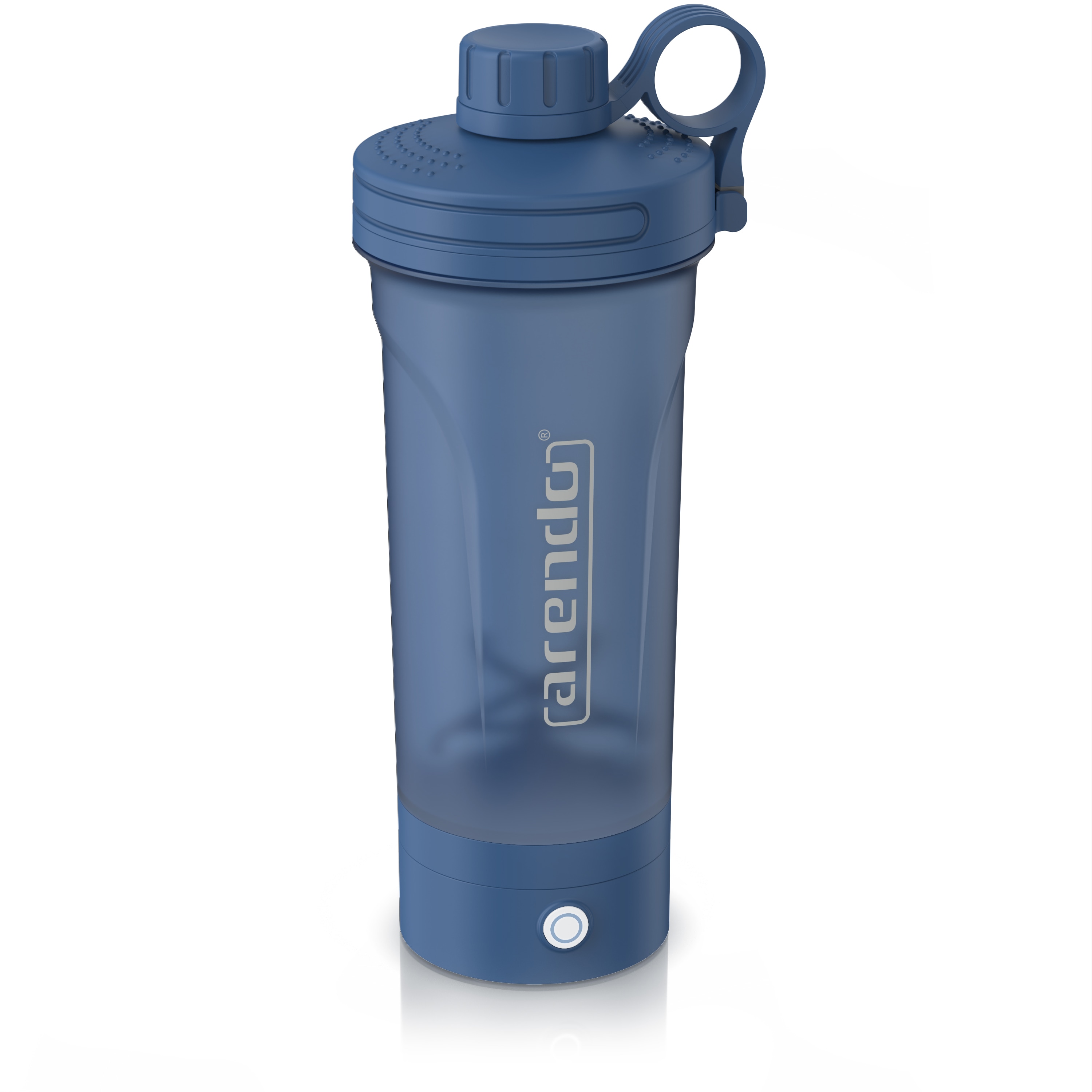 Arendo elektrischer Protein-Shaker, 700 ml, USB-C, 750-mAh-Akku, BPA-freier Mixbecher mit Tragegriff und Schraubdeckel, blau - Bild 1