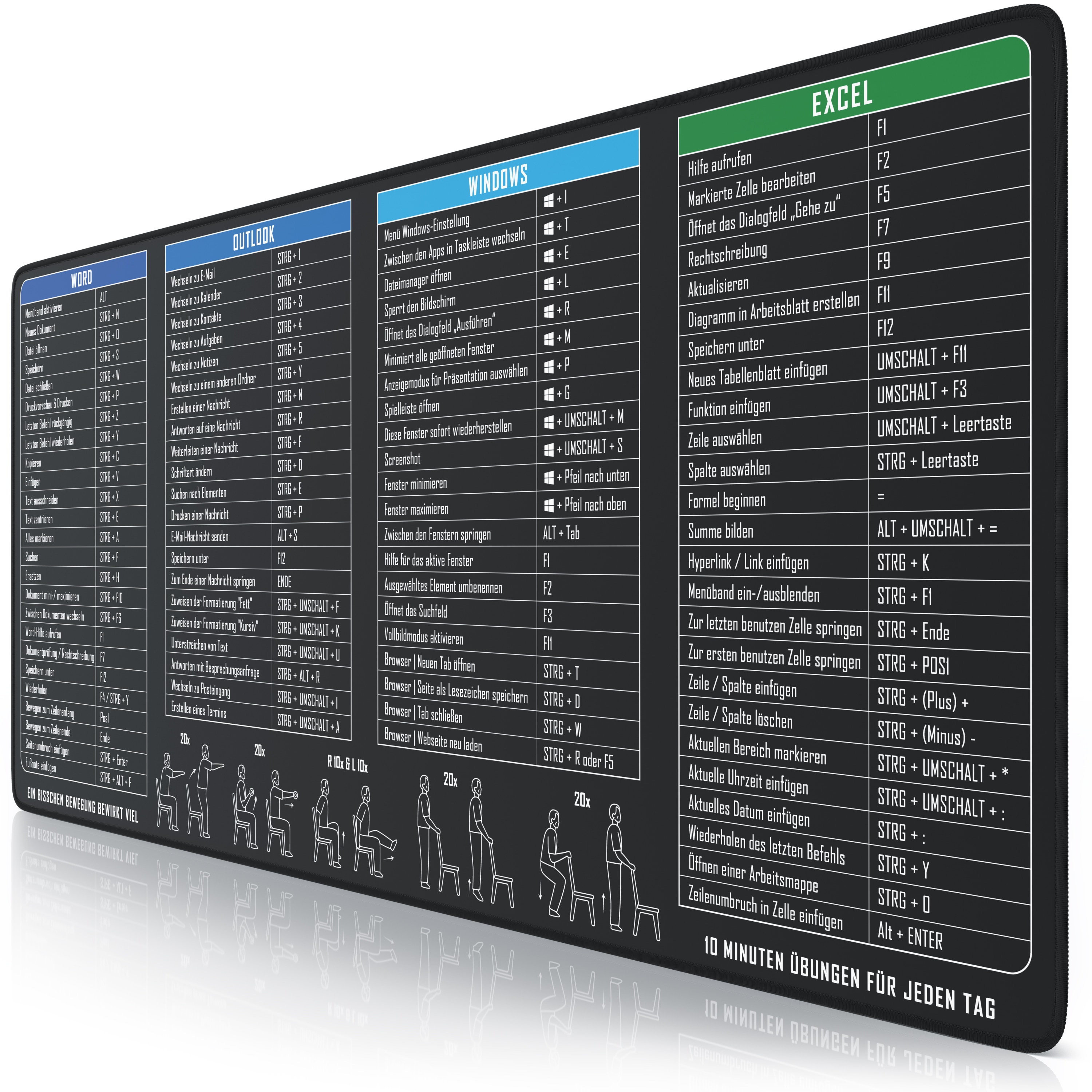 Titanwolf Gaming Mauspad XXL Speed Mousepad 900 x 400 x 3 mm, Schreibtischauflage, abwaschbar, rutschfeste R&uuml;ckseite, Geschwindigkeit & Pr&auml;zision - Bild 1