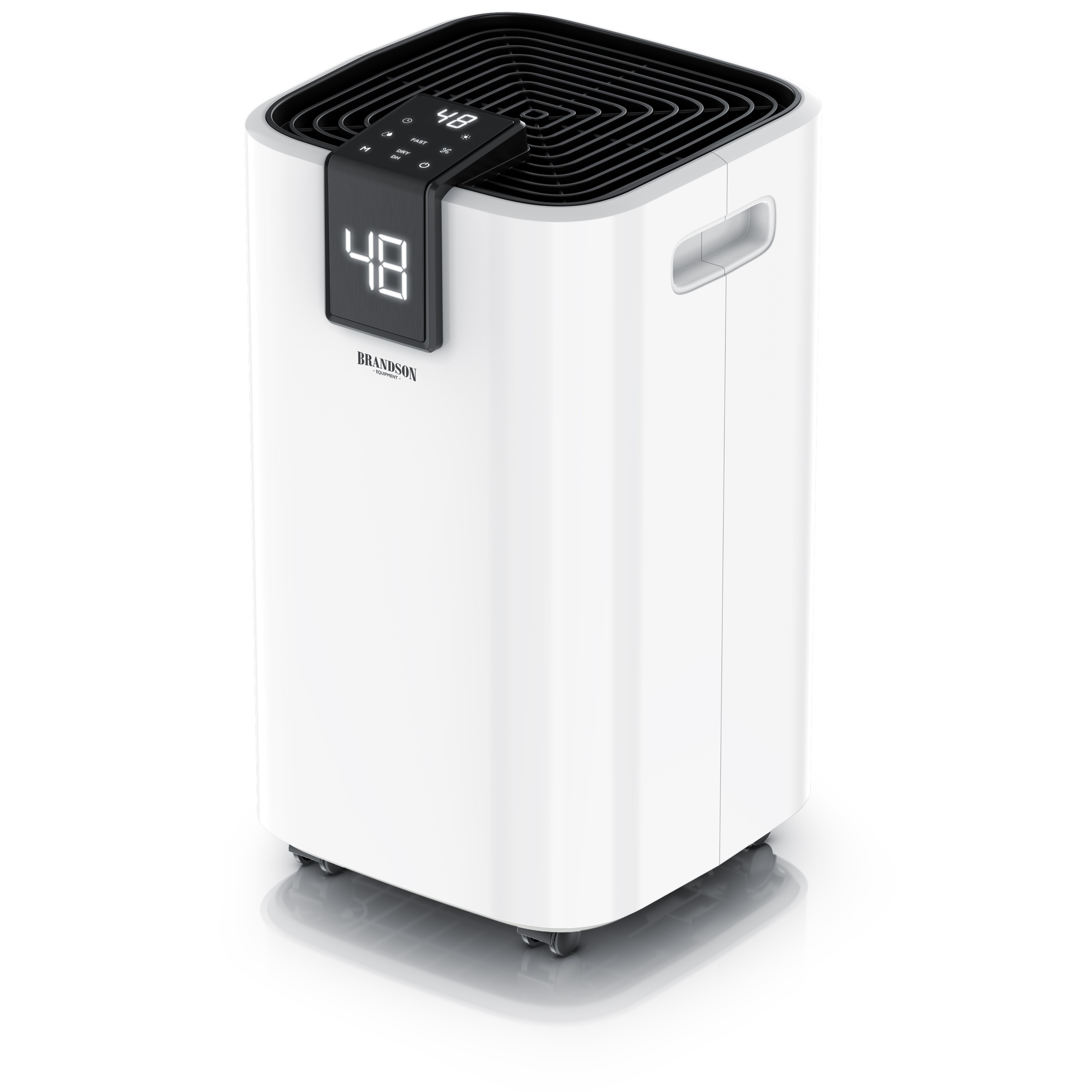 Brandson Kompressor-Luftentfeuchter, bis 16 l pro Tag, 2,2-l-Wassertank, Timer, Automatik, Ablaufschlauch und Rollen - Bild 1