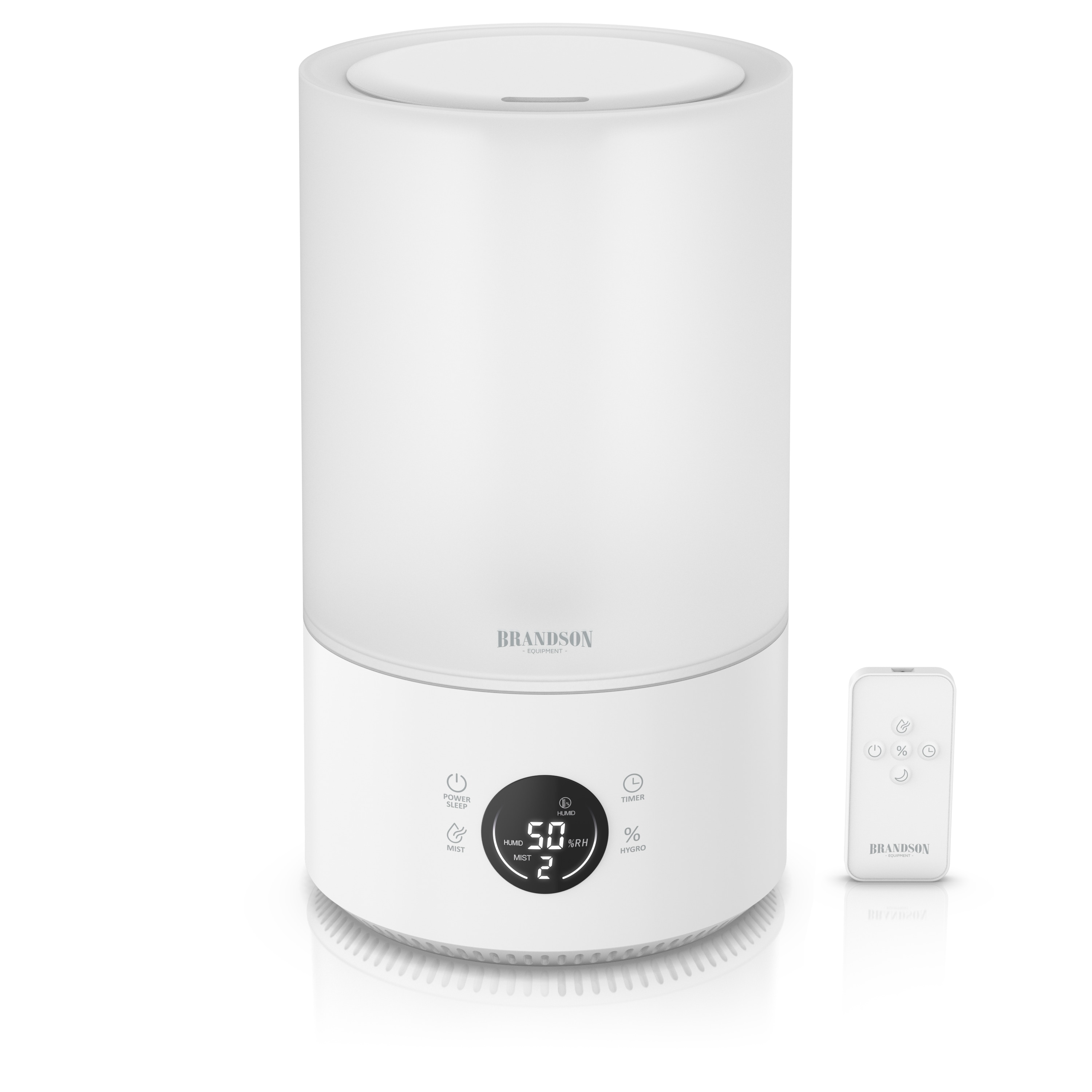 Brandson Luftbefeuchter digital mit Display, 3 Nebelstufen, Timer, 4,2 L Wassertank, 4.2 l Wassertank, einstellbar von 40&ndash;90 %, Fernbedienung, sehr leise, Abschaltautomatik - Bild 1