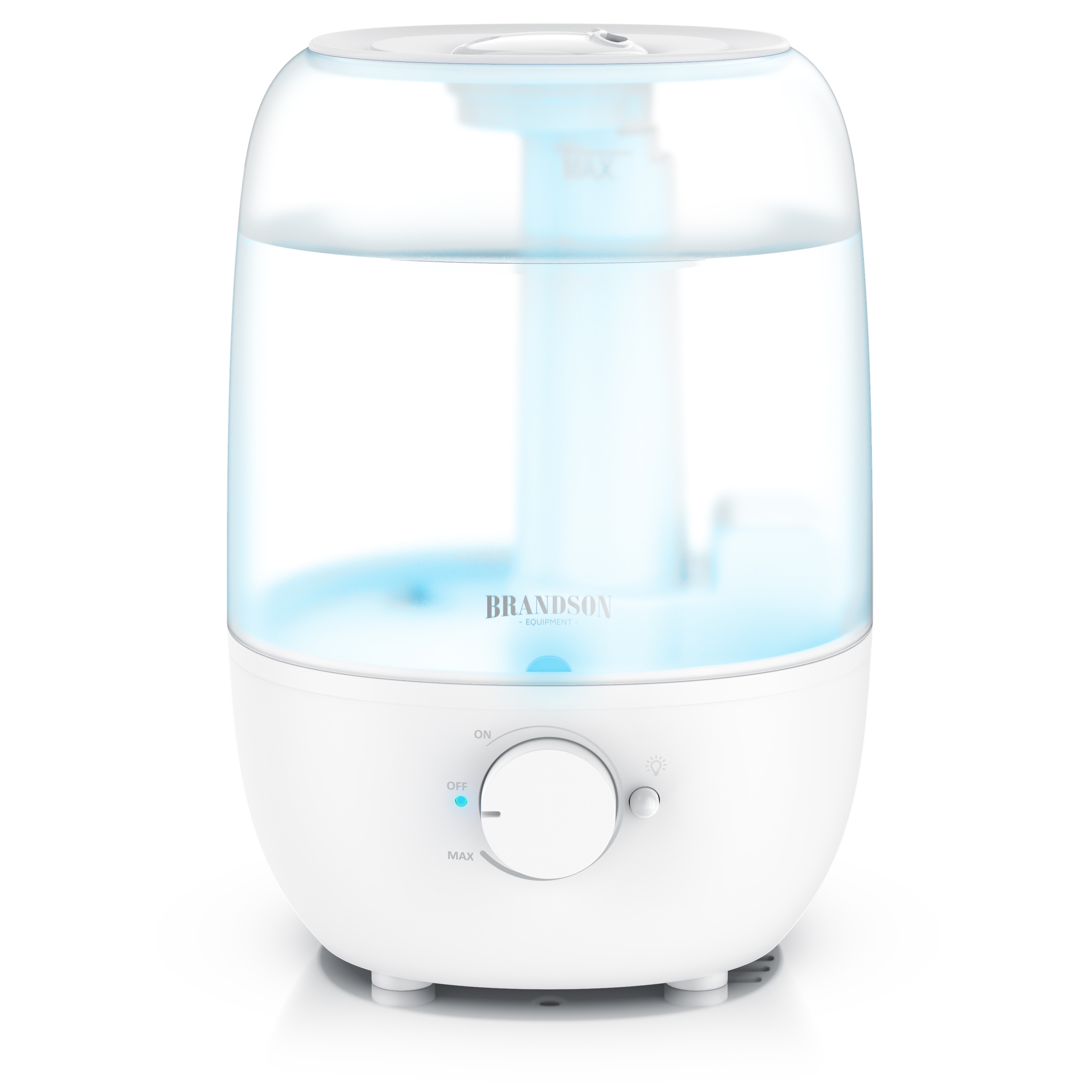 Brandson Luftbefeuchter mit Drehregler f&uuml;r stufenlose Nebeleinstellung, 2000 ml Wassertank, 2.0 l Wassertank, LED Licht Farbwechsel 7 Farben, automatische Abschaltung, leise - Bild 1