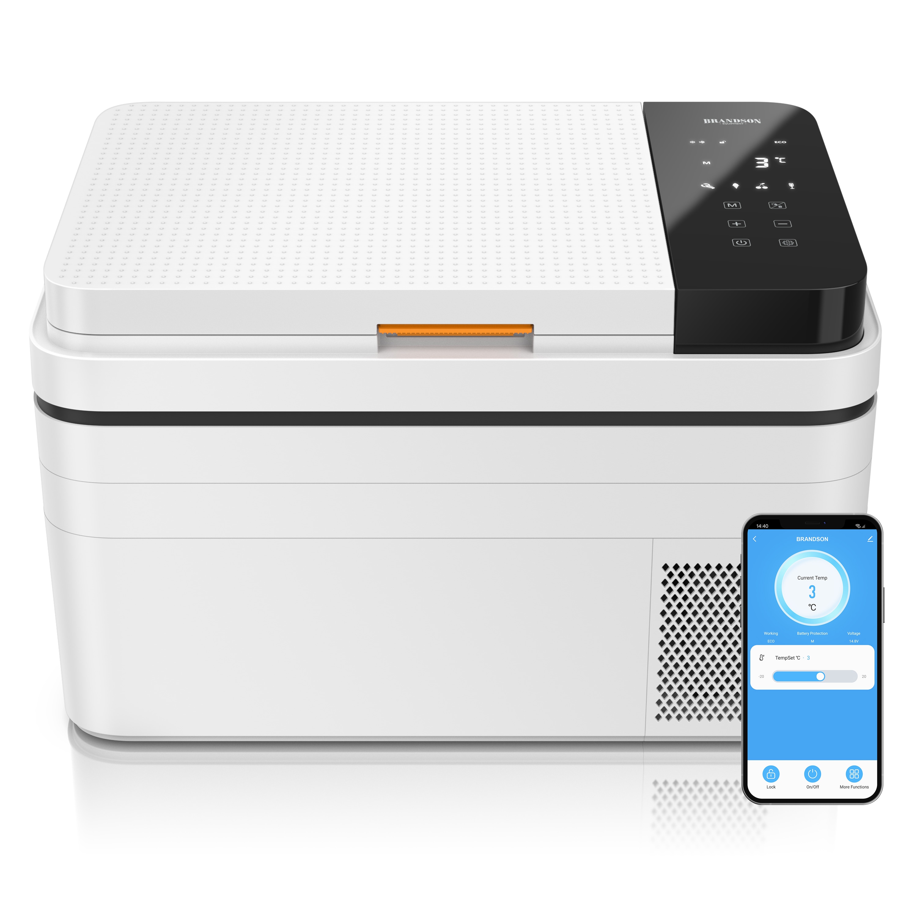 Brandson Elektrische K&uuml;hlbox Kompressor K&uuml;hlbox, bis &ndash; 20&deg;C, ECO Modus, 30 L, f&uuml;r Auto & Haus, 30 l, APP-Steuerung, UV-Sterilisation, Batterieschutz, 12 V, 24 V, 230 V - Bild 1