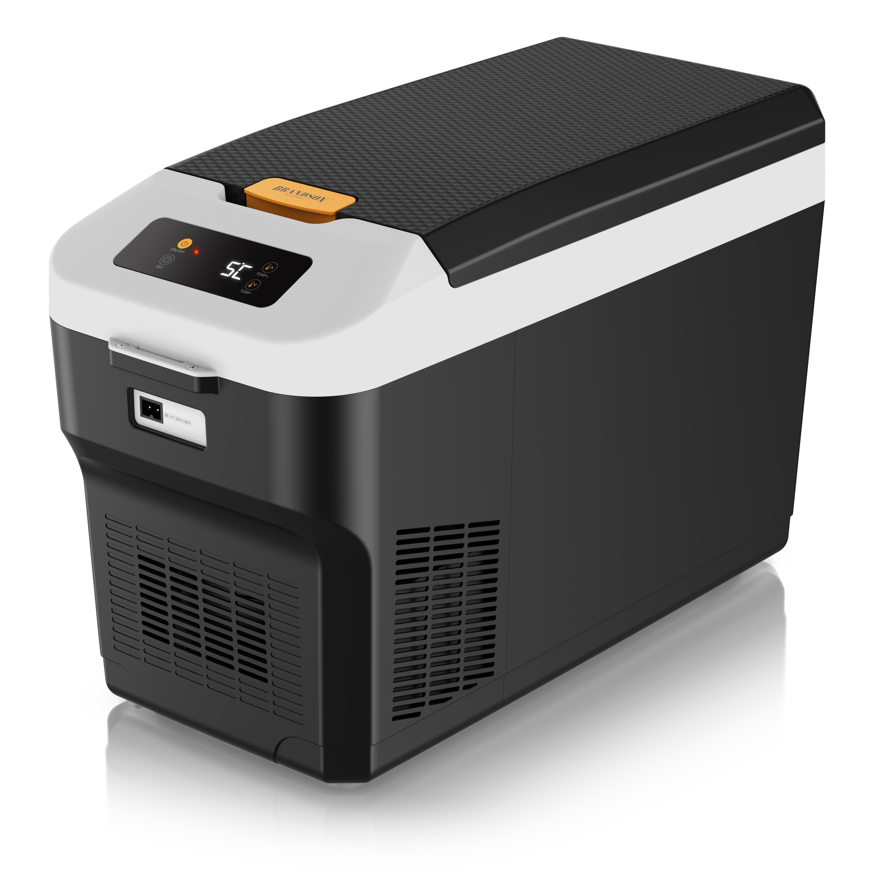 Brandson Elektrische K&uuml;hlbox Kompressor K&uuml;hlbox, bis &ndash; 22&deg;C, ECO Modus, 27 L, f&uuml;r Auto & Haus, 27 l, 12&ndash;24 V Auto, 230 V Haus, Batteriew&auml;chter, zwei F&auml;cher - Bild 1