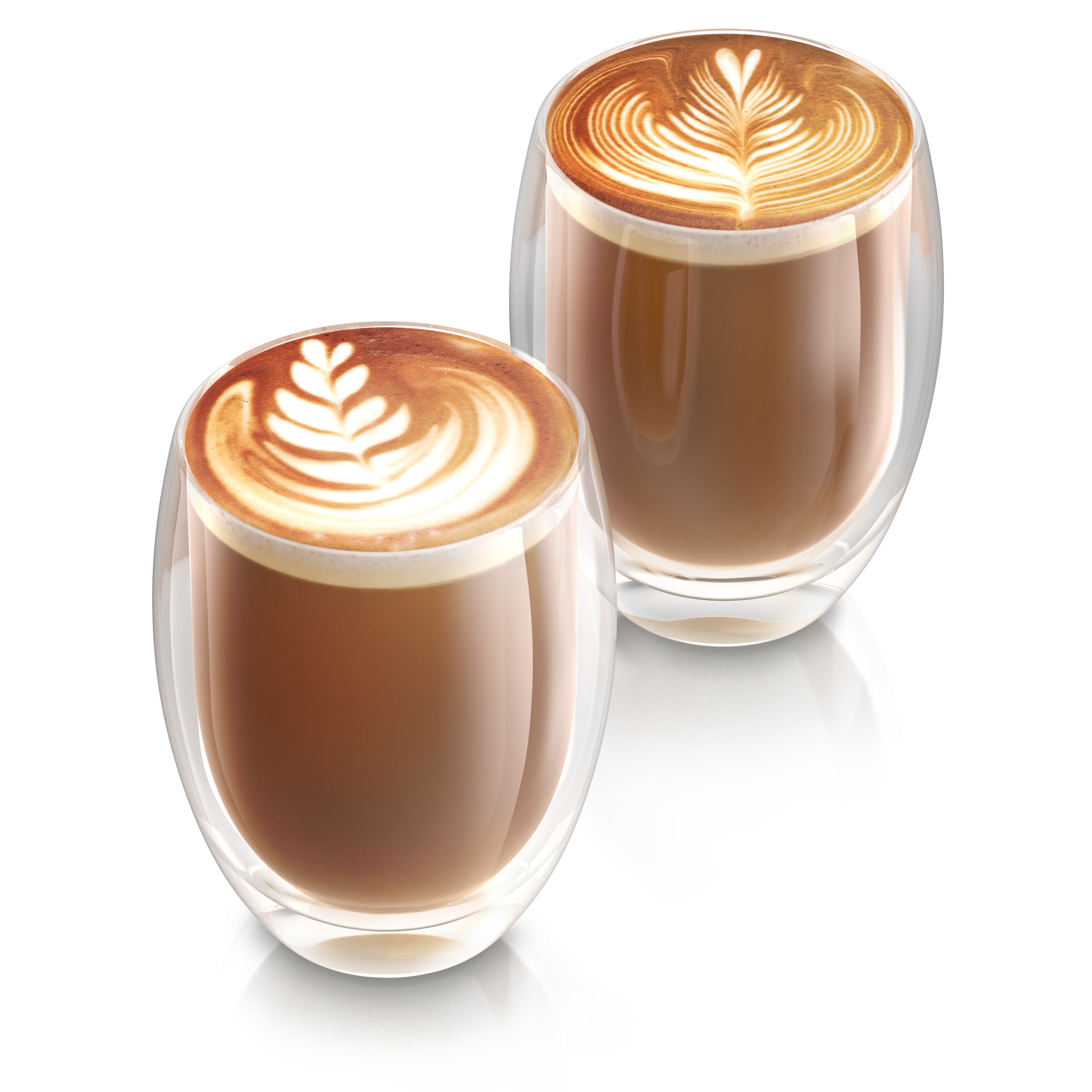 Arendo Thermogl&auml;ser 2er-Set, je 350 ml, doppelwandiges Borosilikatglas, ohne Henkel, f&uuml;r Kaffee und Tee, sp&uuml;lmaschinen- und mikrowellengeeignet - Bild 1