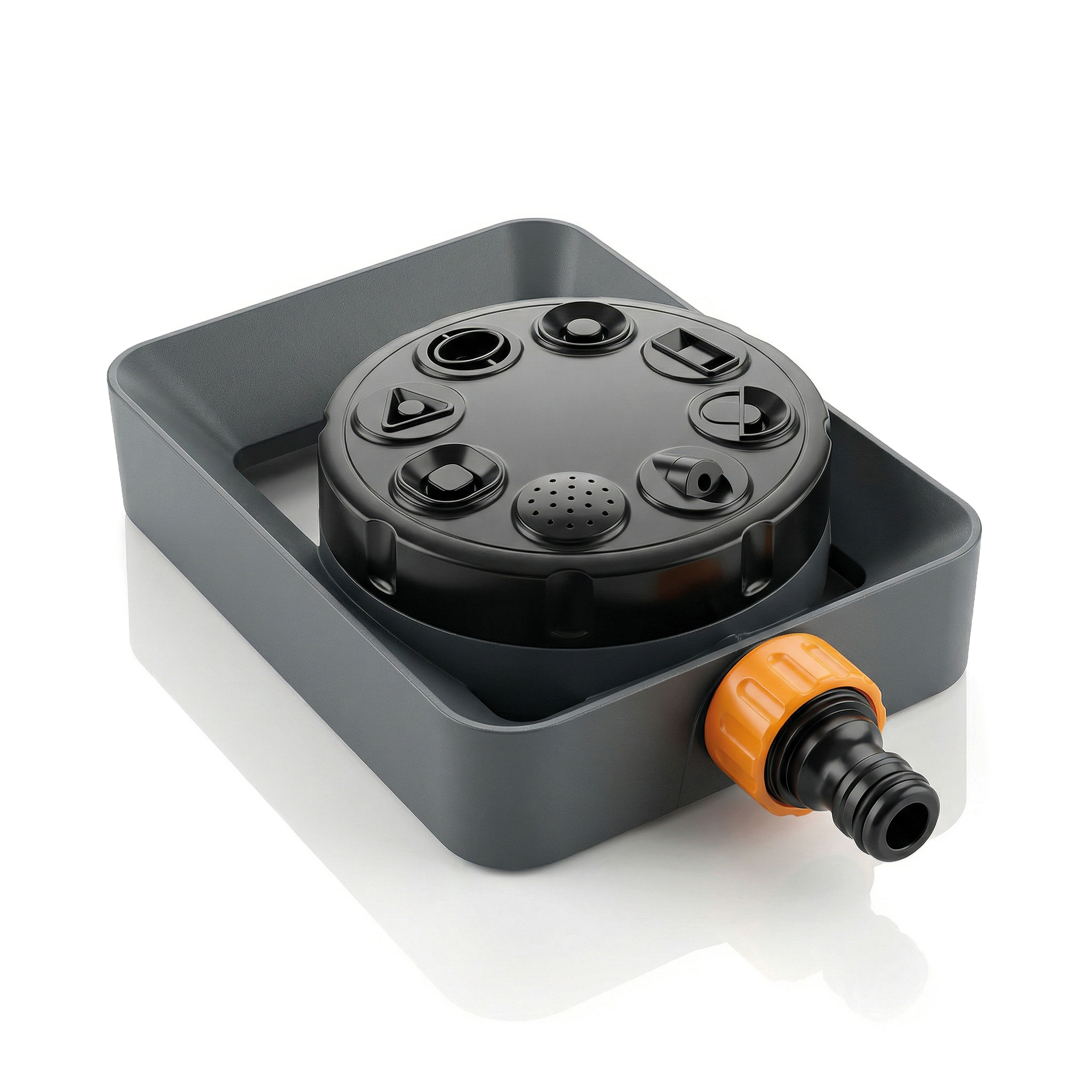 Brandson Vielfl&auml;chenregner Garten Sprinkler, 360&deg; Fl&auml;chenregner, 8 Spr&uuml;hmodi, 110m&sup2; Bew&auml;sserung, f&uuml;r Fl&auml;chen bis 110 m&sup2;, (1-St), Eingang 3/4 Zoll - Bild 1
