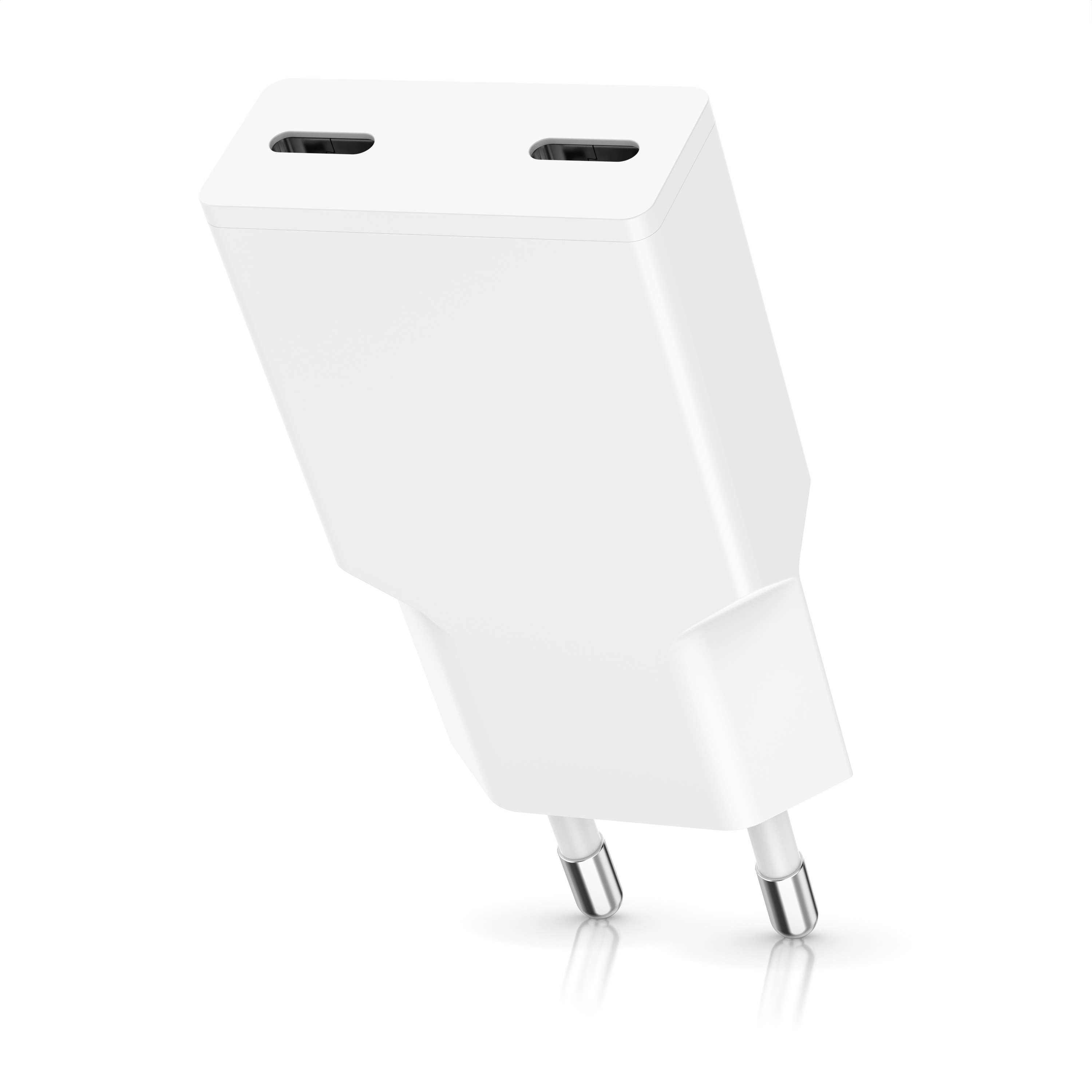 CSL USB-Ladeger&auml;t, Schnellladeger&auml;t 30 W, 2x USB-C, PD 3.0 & Quick Charge 3.0, wei&szlig; - Bild 1