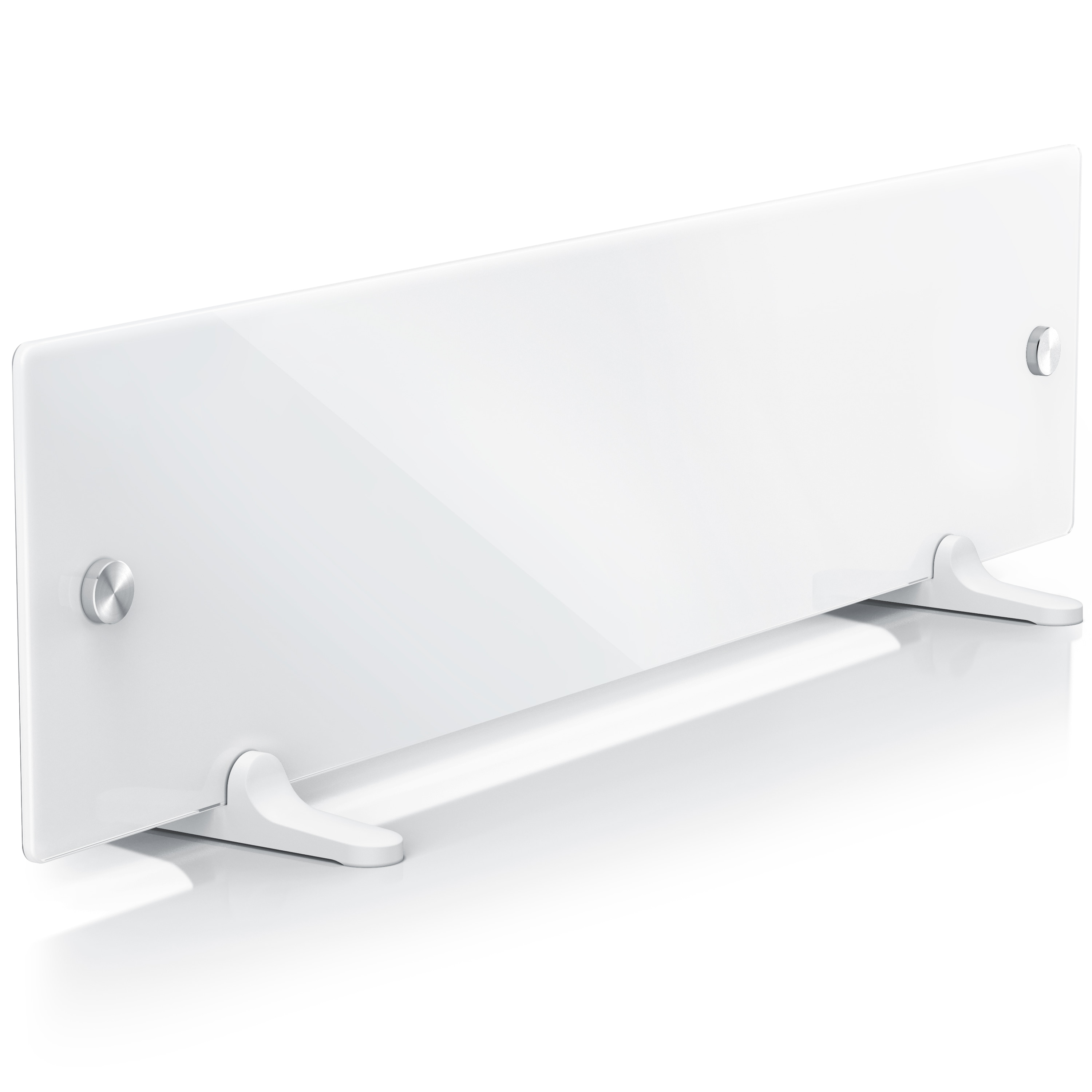 Brandson Infrarotheizung, Anti-Schimmel-Heizung, Infrarot Glaspanel 50 W, Wand- & Standmontage, wei&szlig; - Bild 1