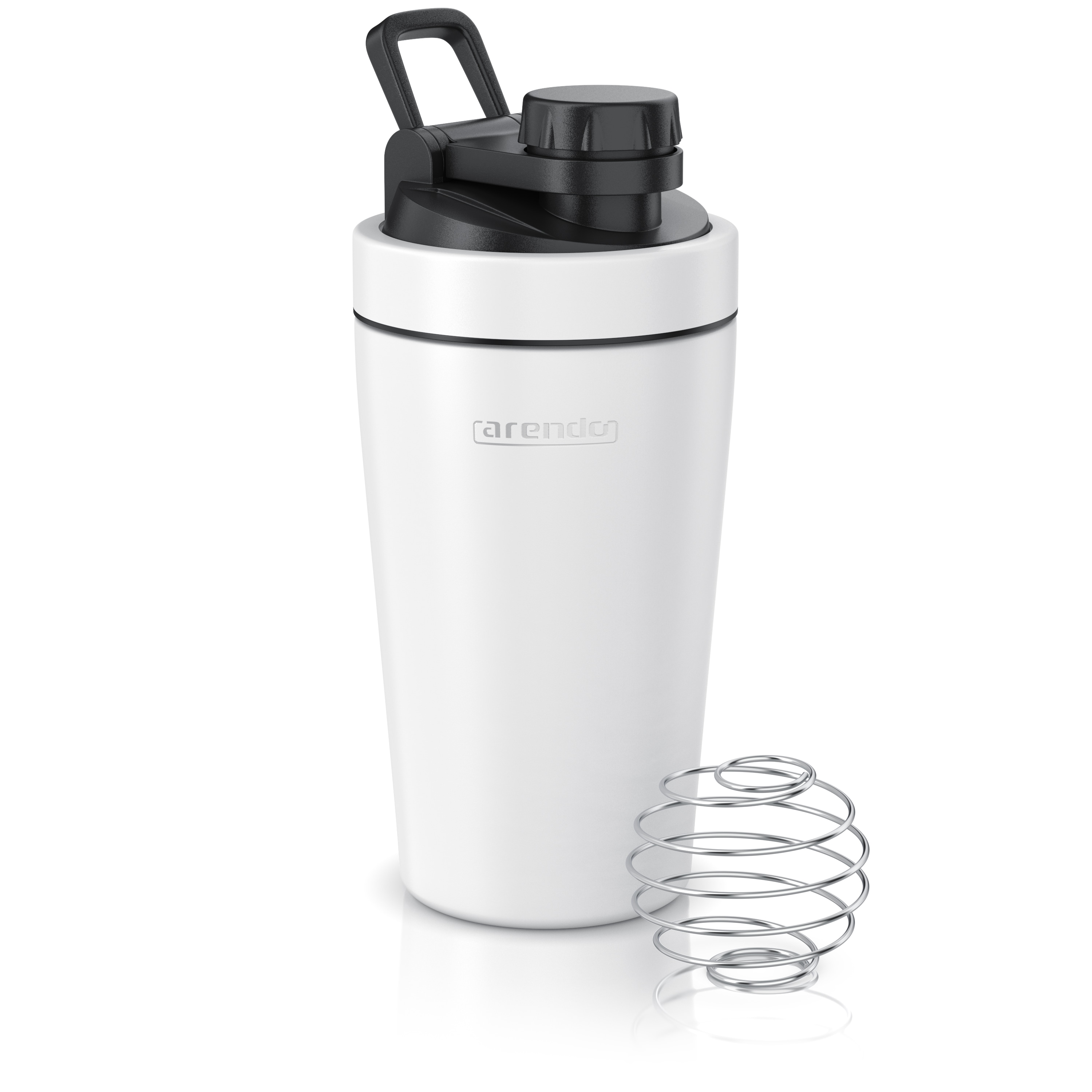 Arendo Protein Shaker, Edelstahl Eiwei&szlig;shaker 500 ml, verschlie&szlig;bar, bruchfest, BPA-frei - Bild 1
