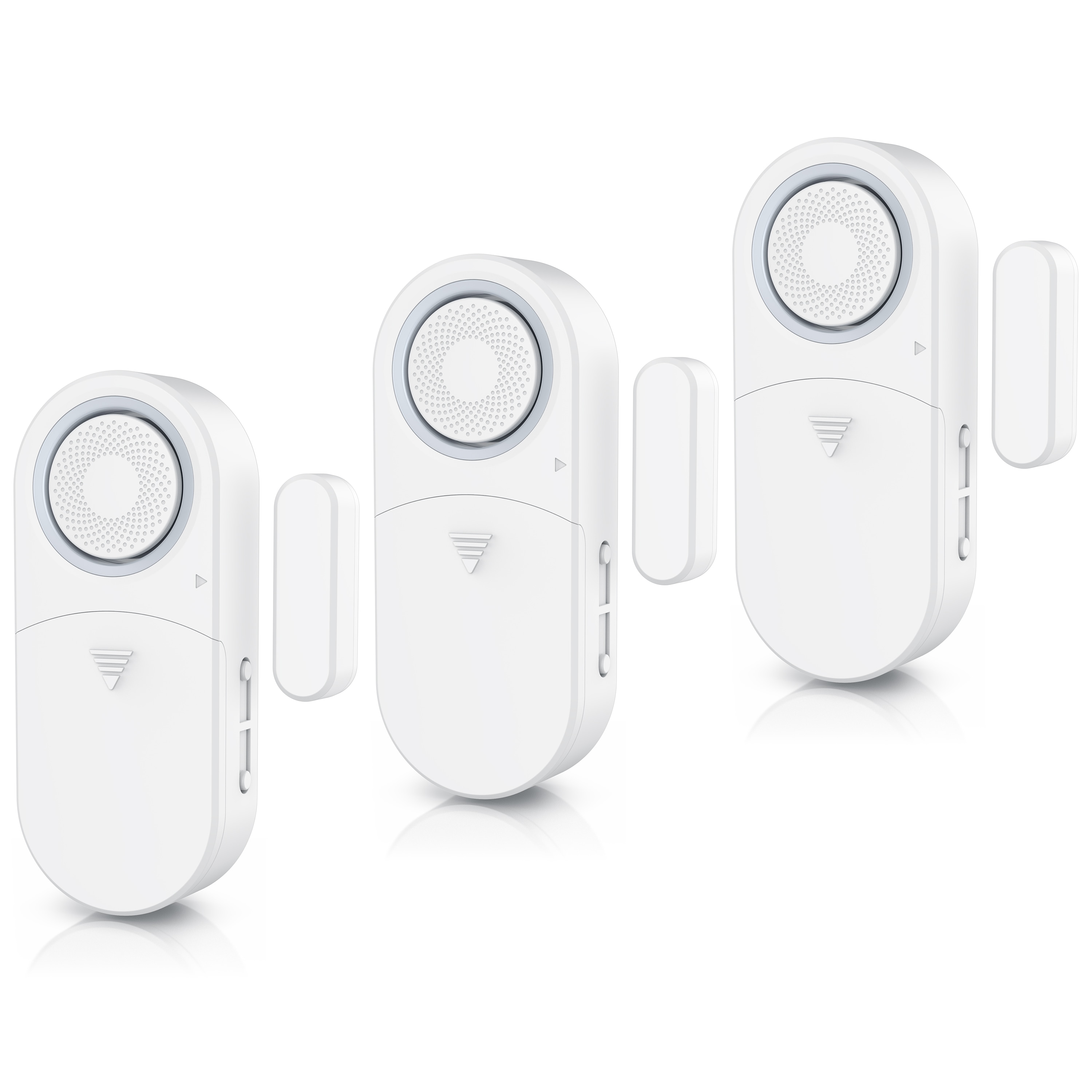Bearware 3x Fensteralarm 120 dB, T&uuml;r- & Fenster-Sensor, Einbruchschutz, Alarmanlage, mit Batterien - Bild 1