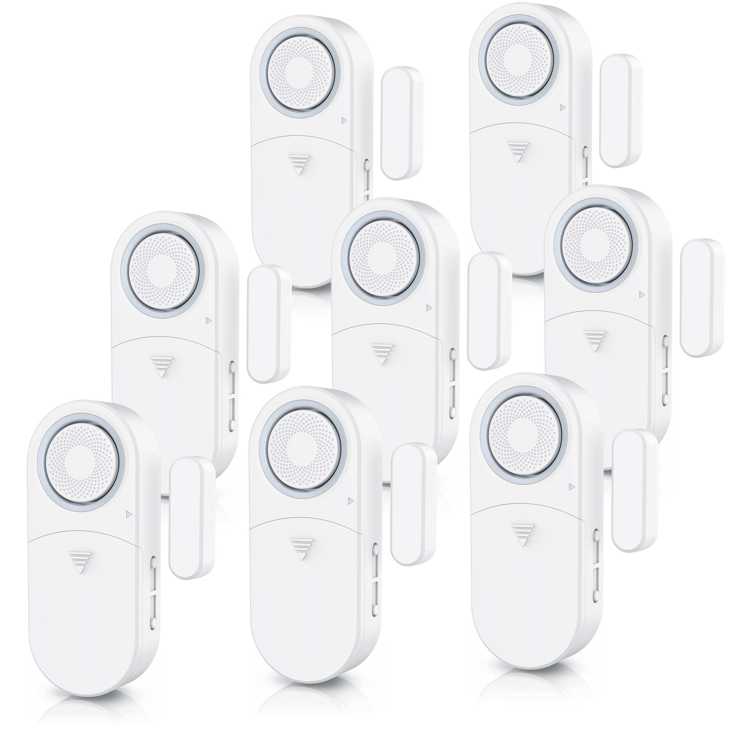 Bearware 8x Fensteralarm 120 dB, T&uuml;r- & Fenster-Sensor, Einbruchschutz, Alarmanlage, mit Batterien - Bild 1